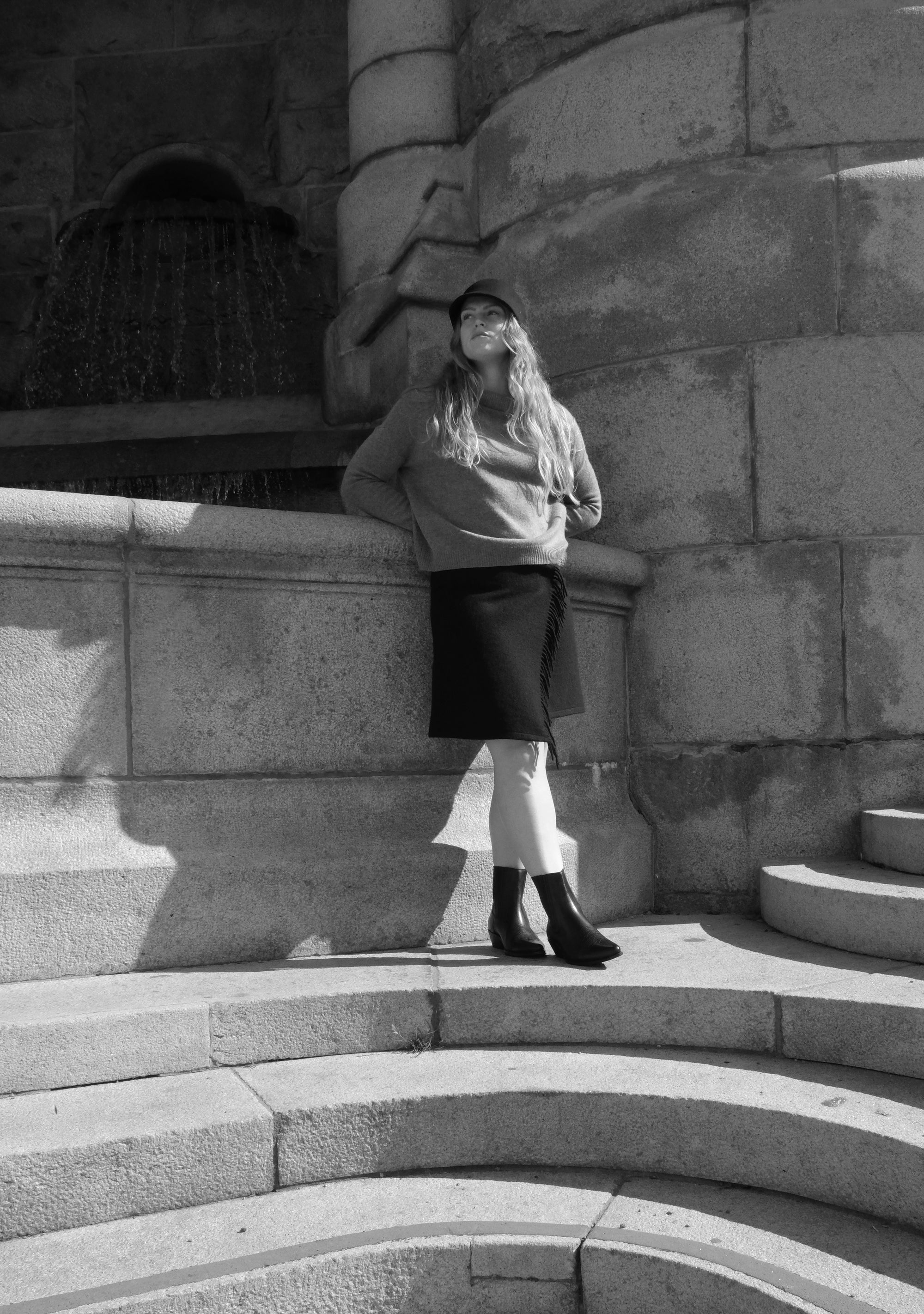 BLANKET MINI WRAP SKIRT