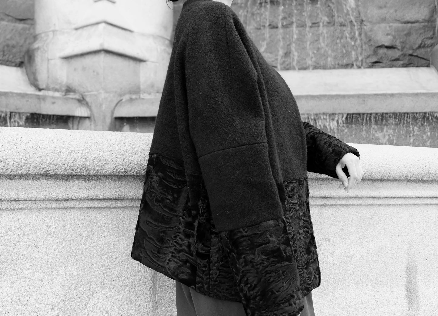 ONE OF A KIND WOOL / FUR JACKET