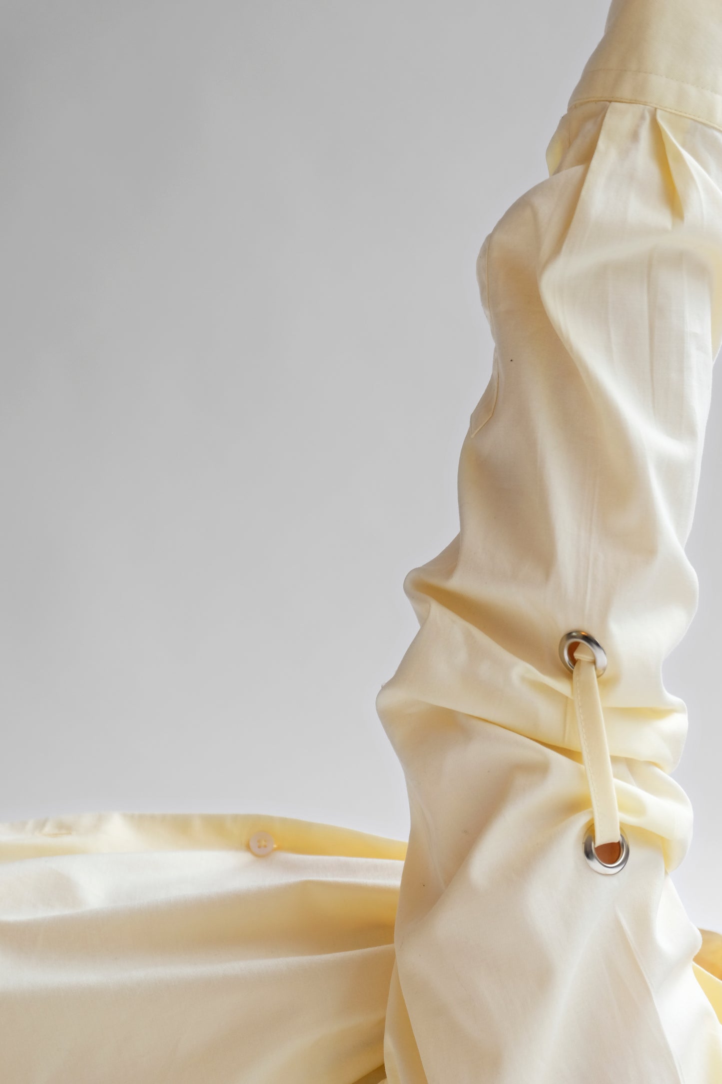 UPCYCLED BUTTER YELLOW SHIRT