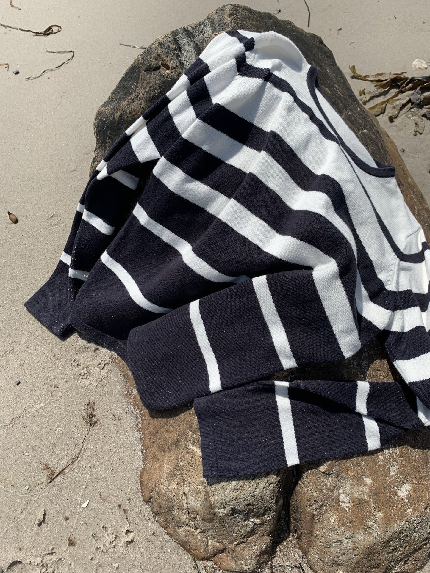 STRIPED COTTON SWEATER