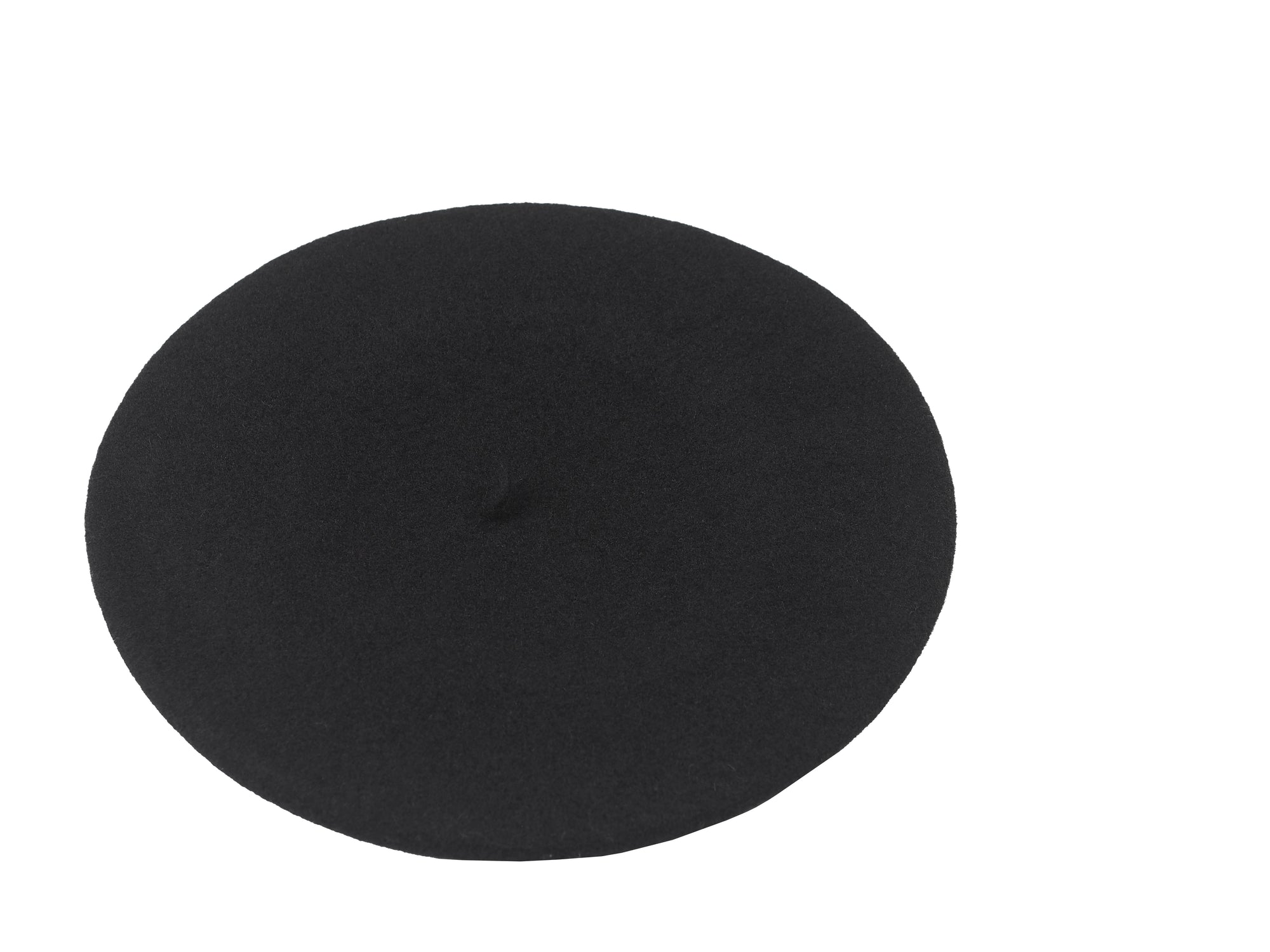 BLACK WOOL BERET