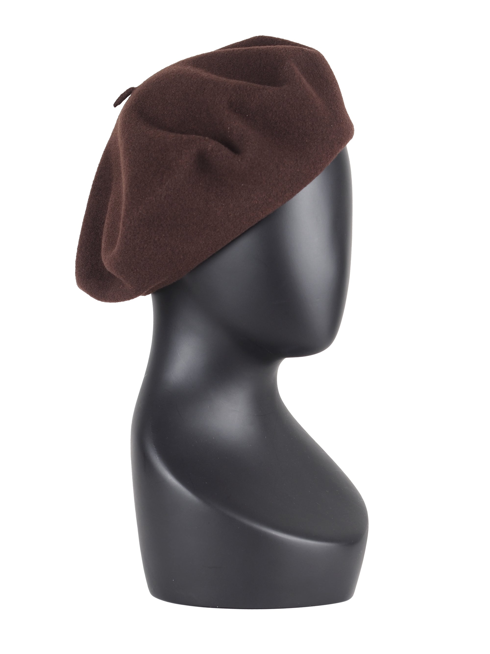 BROWN WOOL BERET