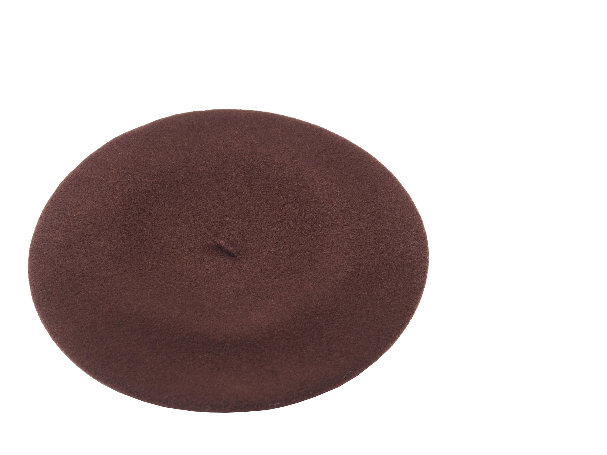 BROWN WOOL BERET