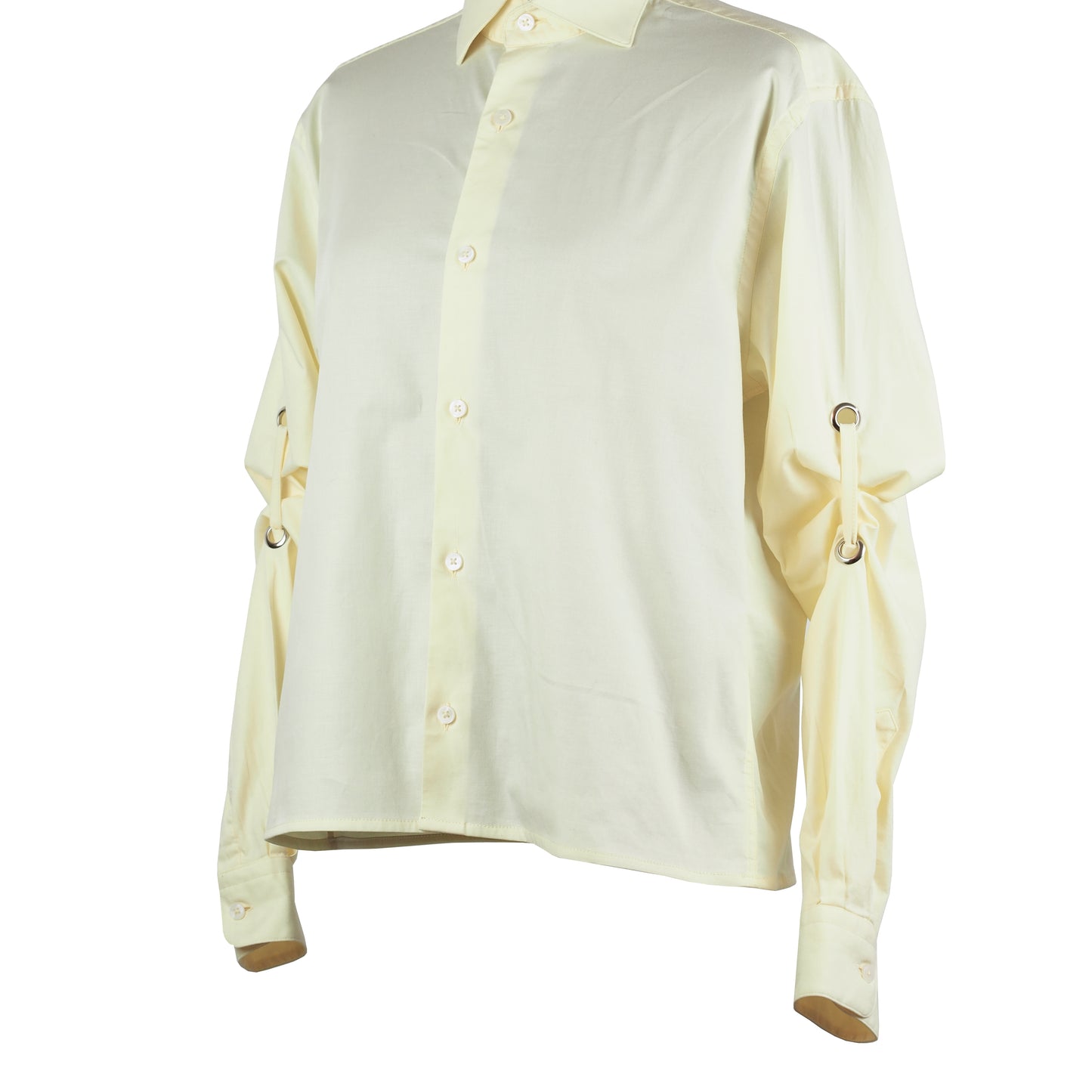 UPCYCLED BUTTER YELLOW SHIRT