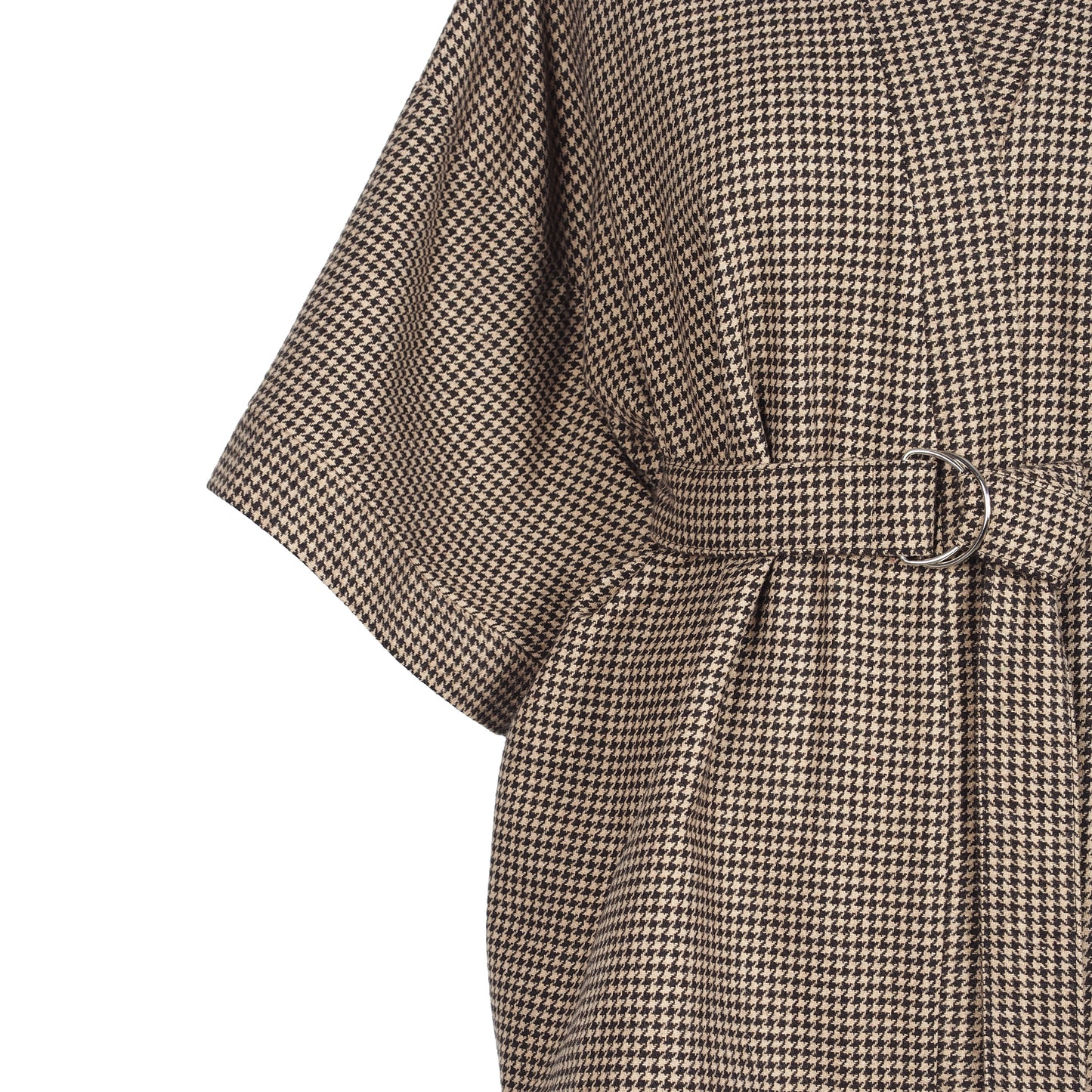HOUNDSTOOTH WOOL KIMONO