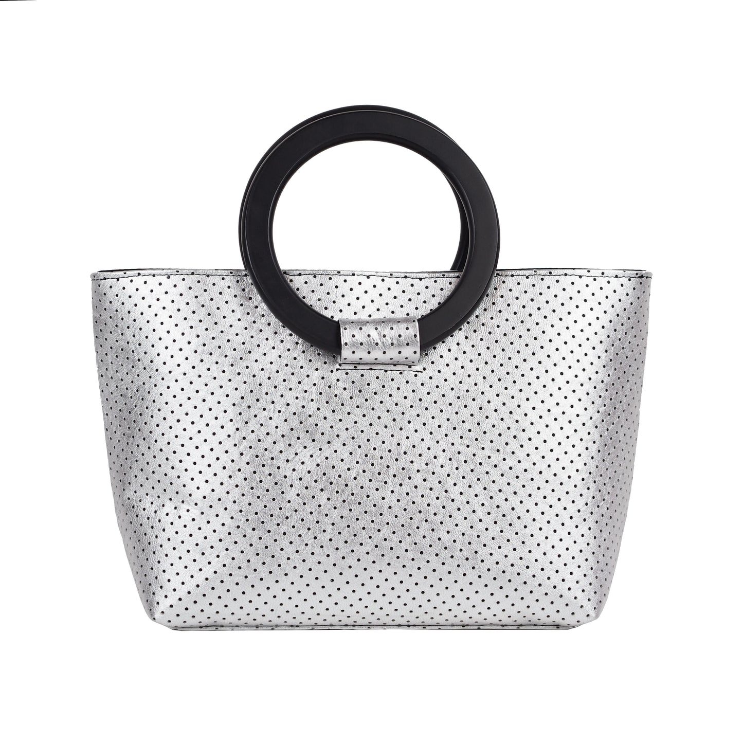 LASER CUT LEATHER STATEMENT BAG