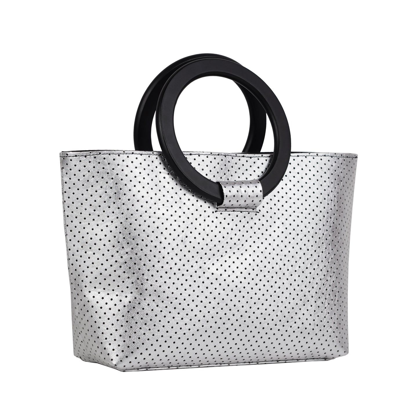 LASER CUT LEATHER STATEMENT BAG