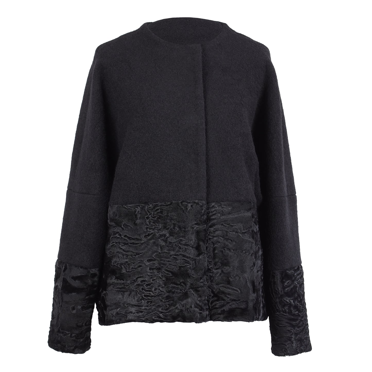 ONE OF A KIND WOOL / FUR JACKET