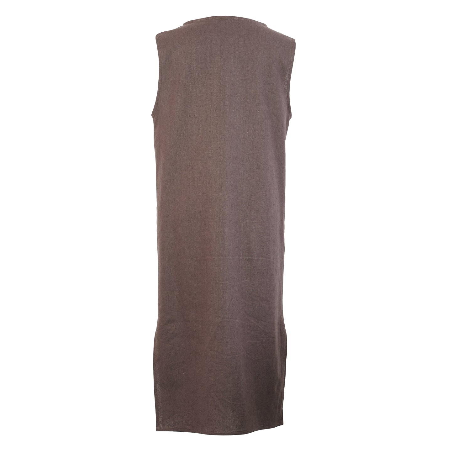 BROWN MAXI SHIFT DRESS