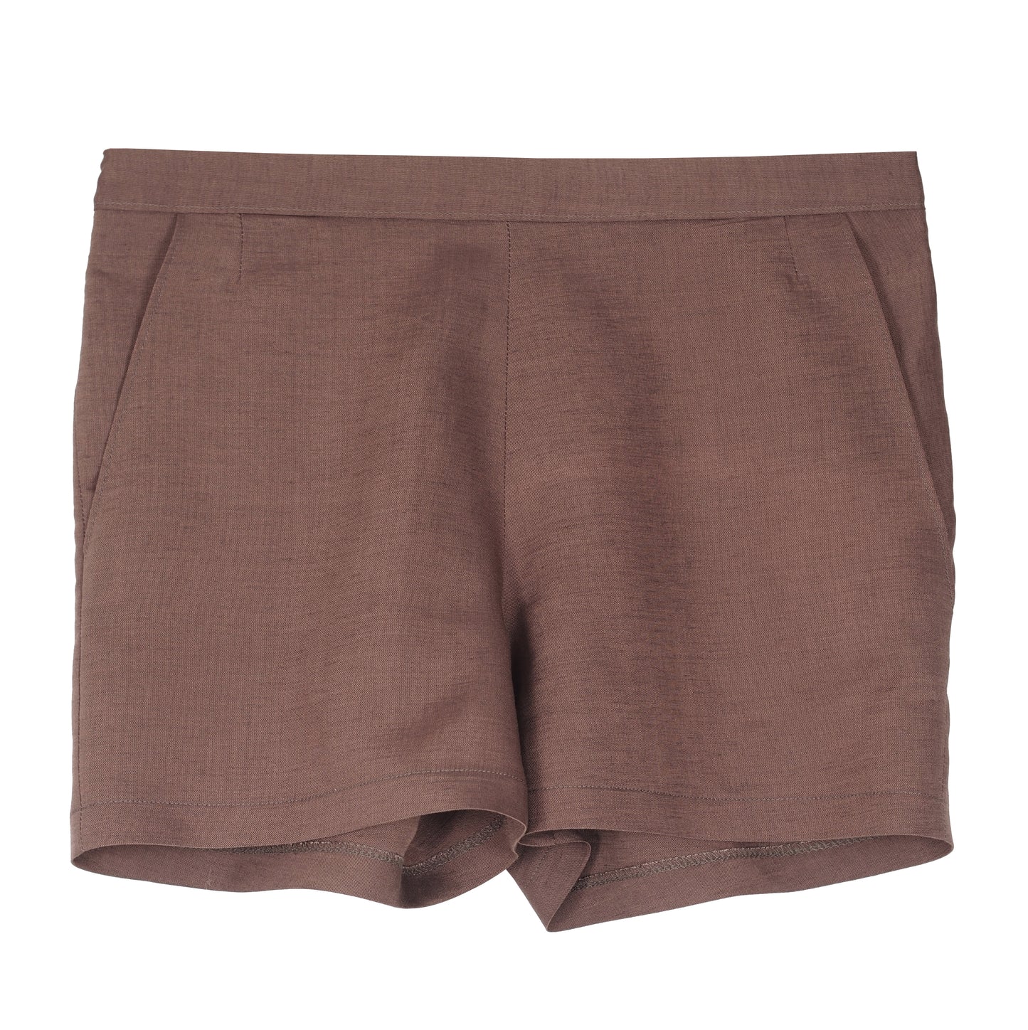 HIGH WAIST LINEN SHORTS