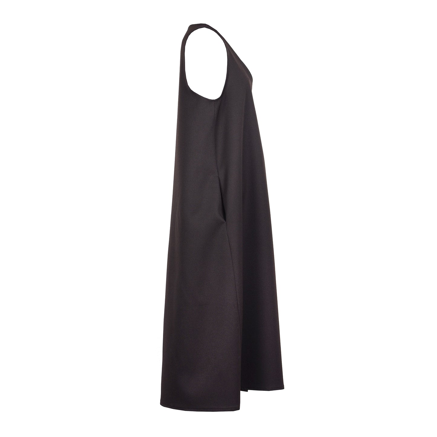 V-NECK A SHAPE MAXI SPENCER DRESS