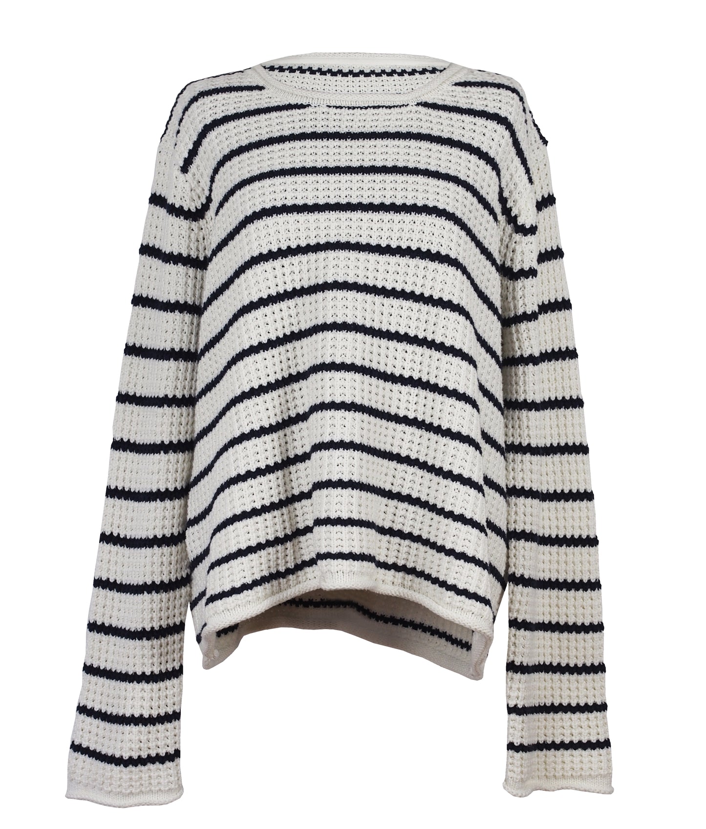 OVERSIZE STRIPED KNITTED SWEATER