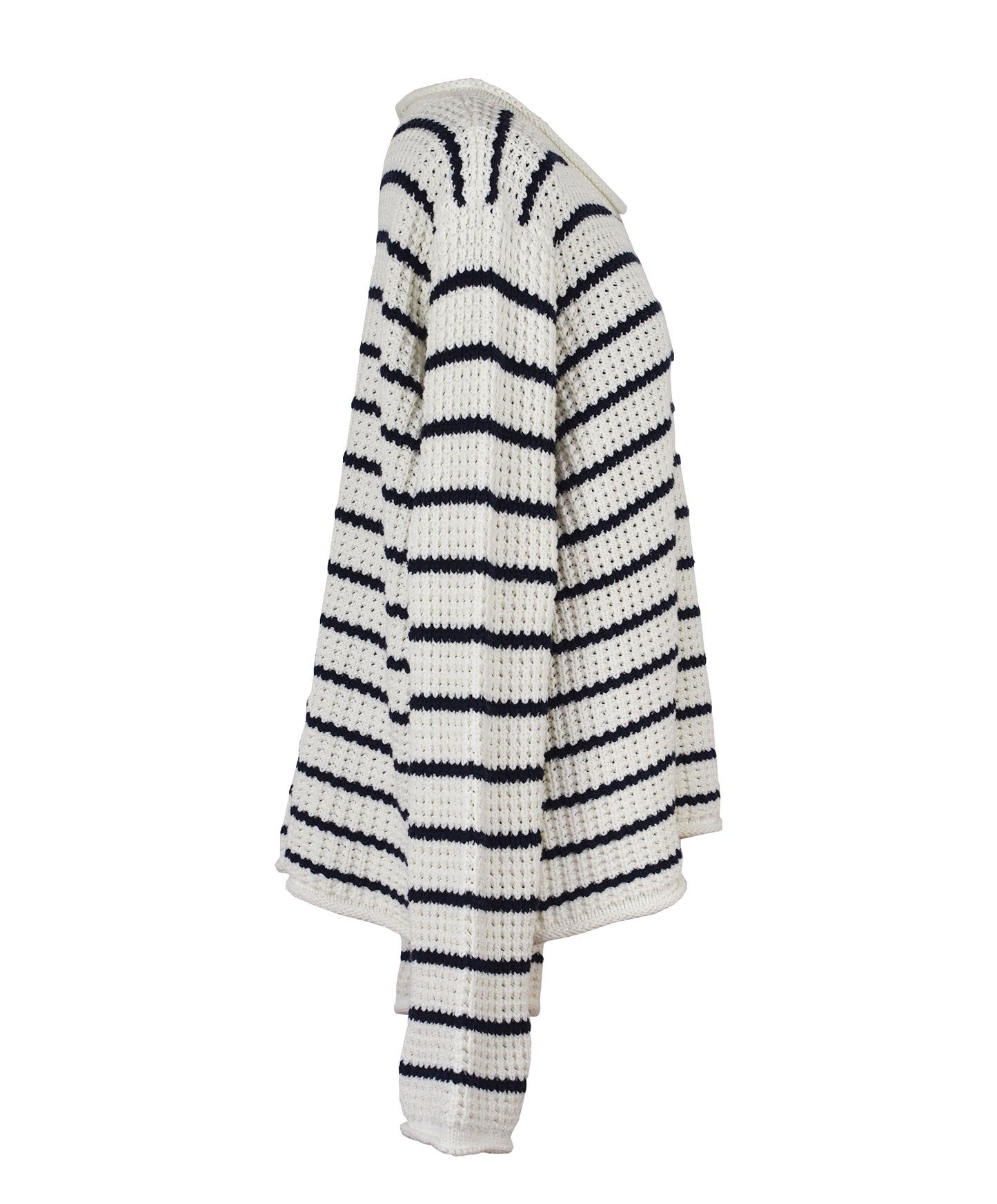 OVERSIZE STRIPED KNITTED SWEATER