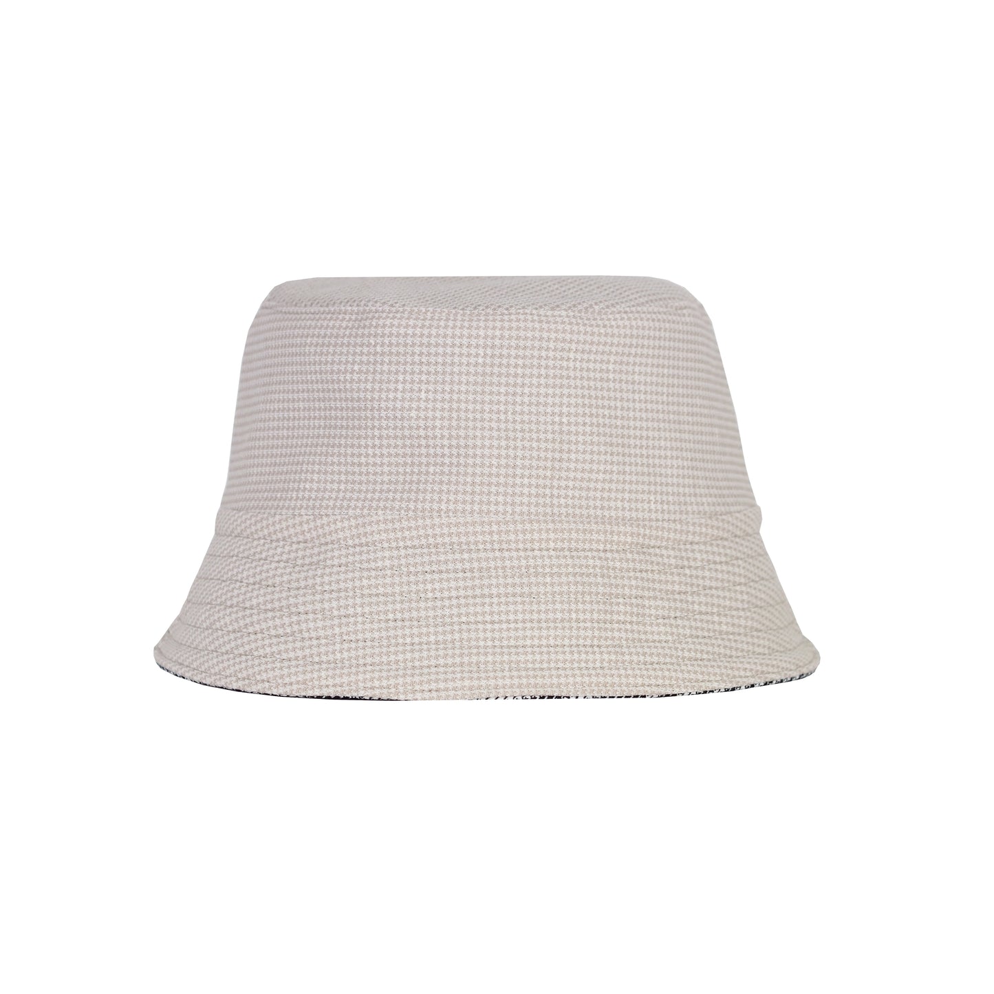 UPCYCLED HOUNDSTOOTH BUCKET HAT