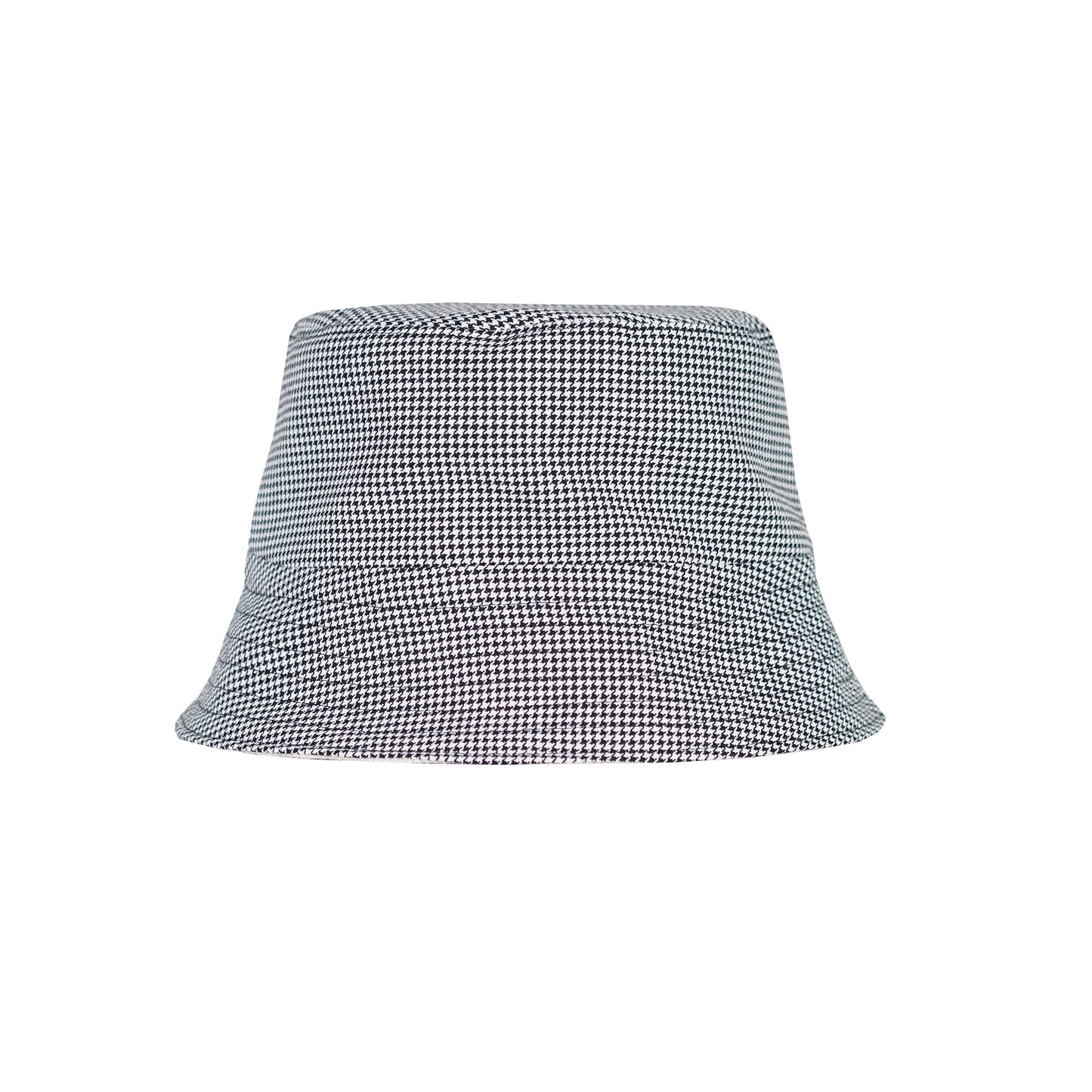 UPCYCLED HOUNDSTOOTH BUCKET HAT