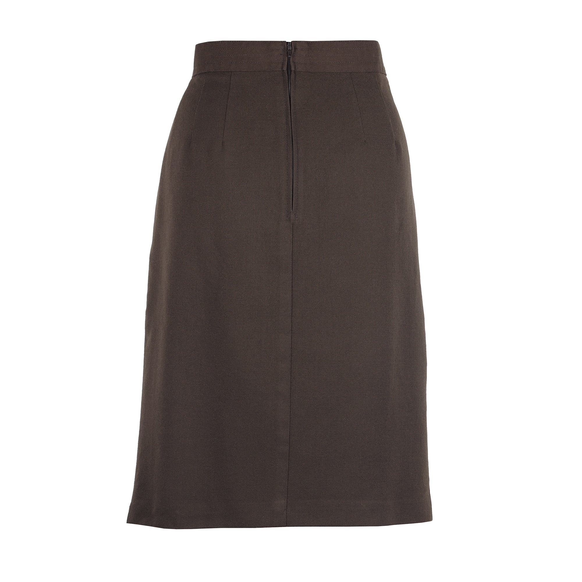 BROWN WRAP SKIRT