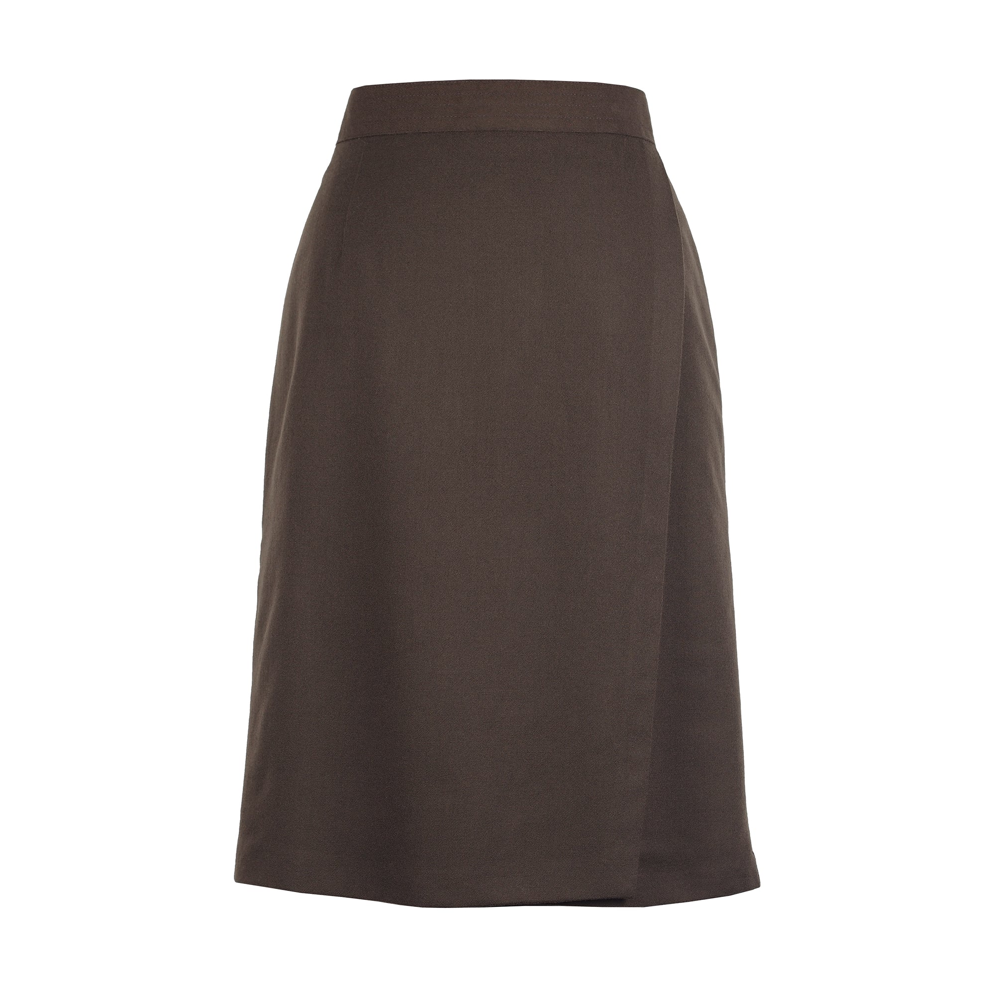 BROWN WRAP SKIRT