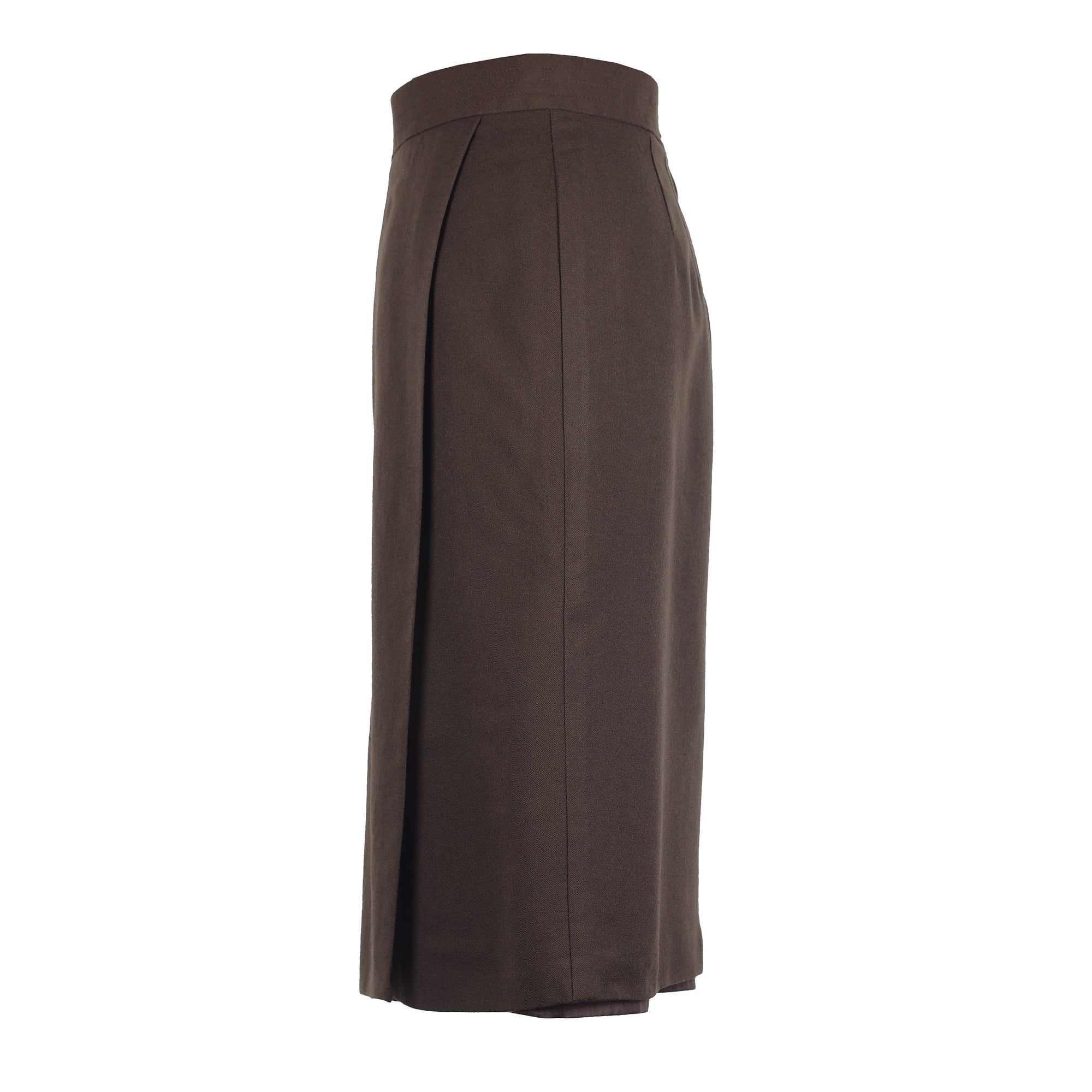 BROWN WRAP SKIRT