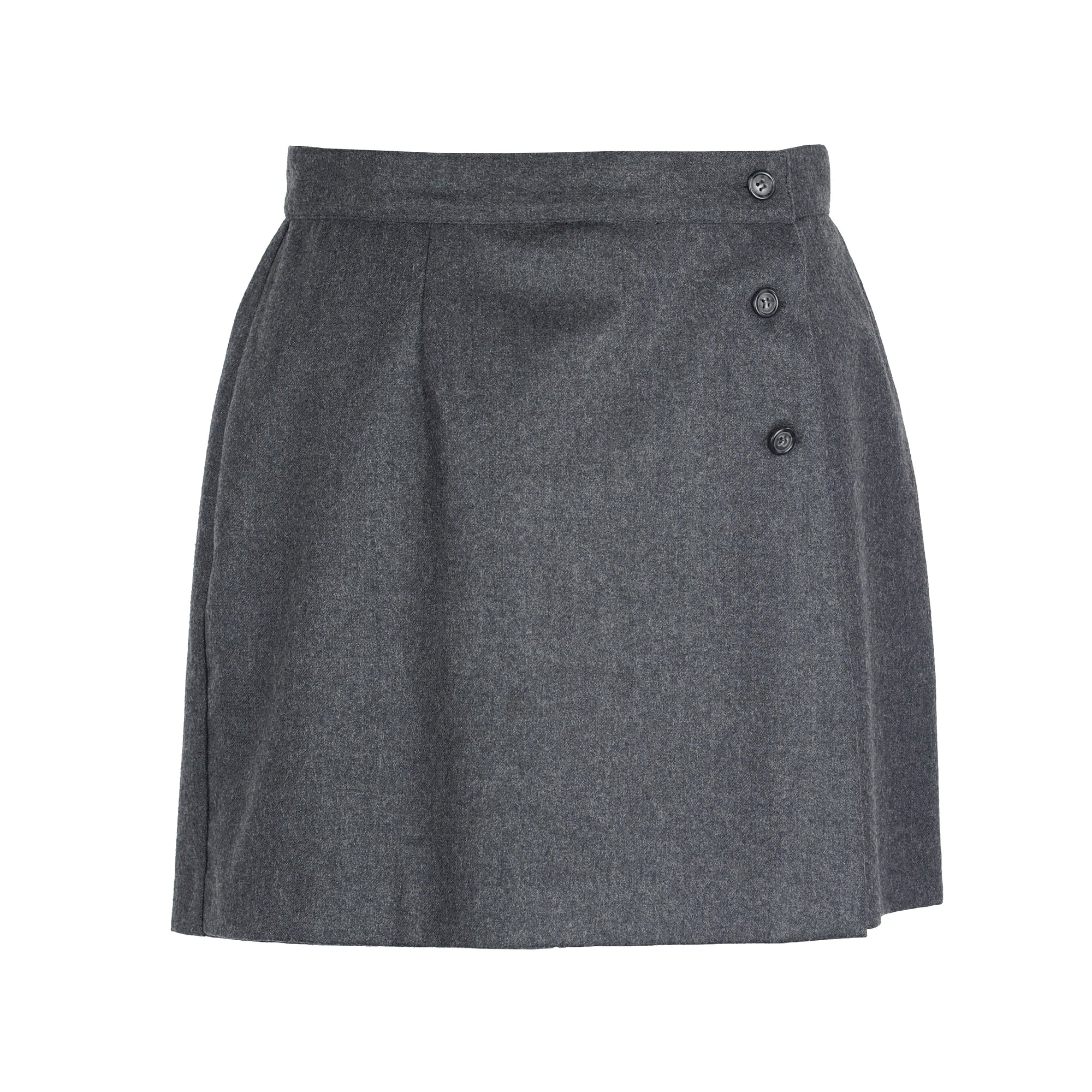 WRAP WOOL SKORT