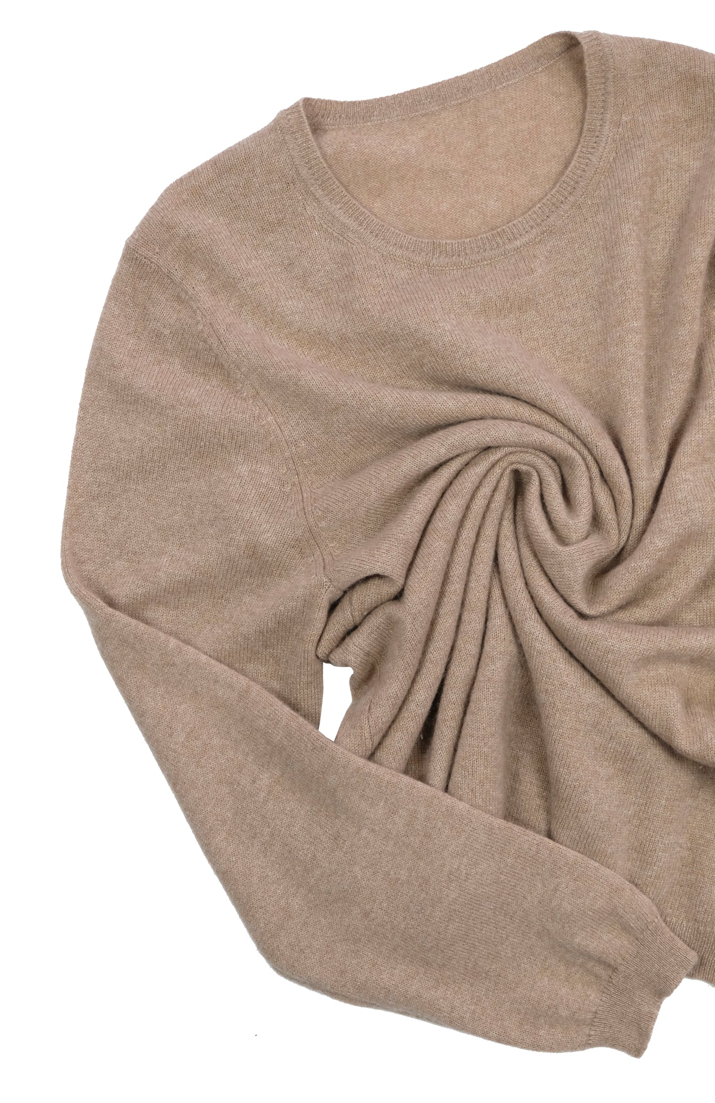CAMEL CASHMERE SWEATER