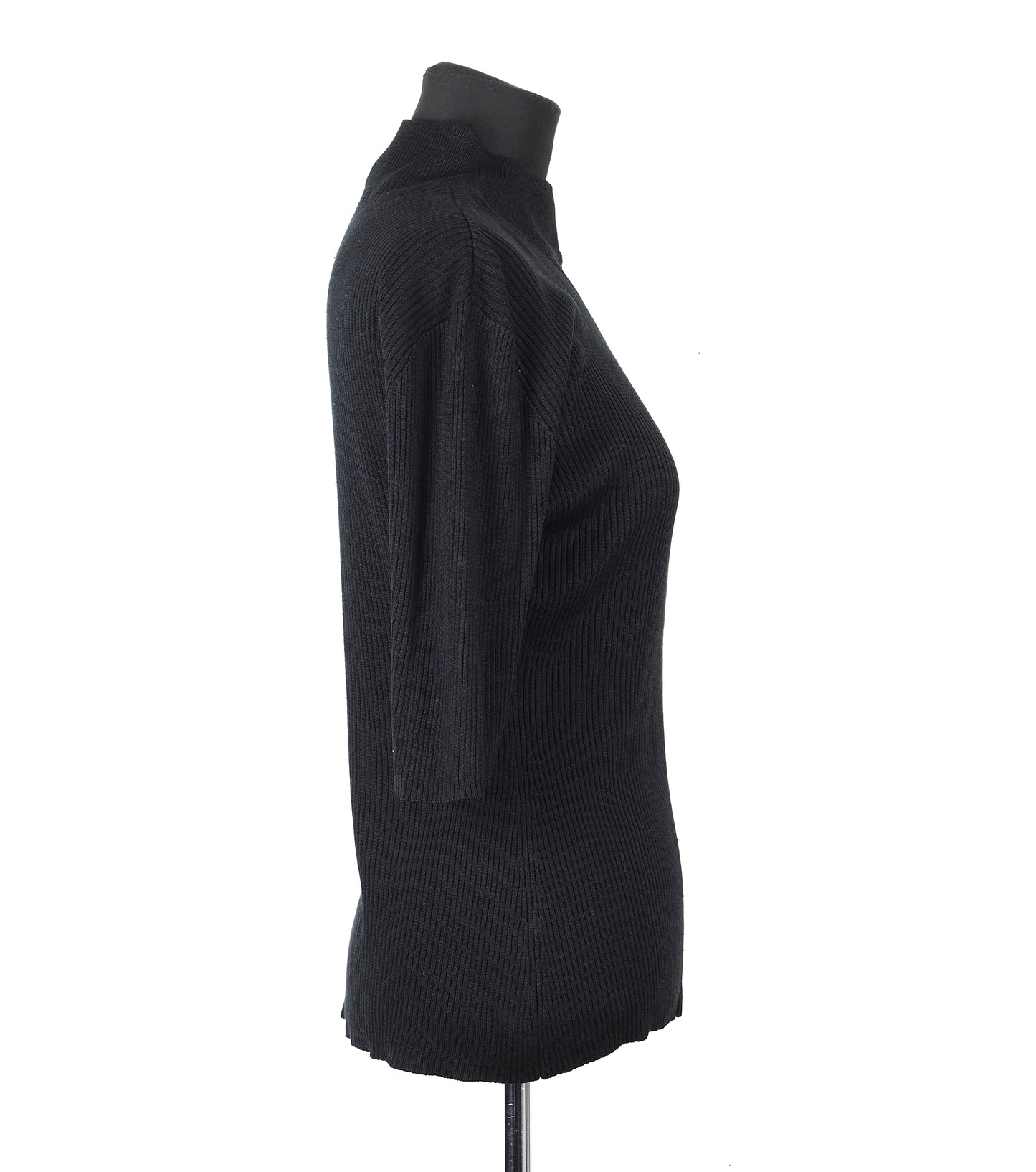 RIBBED SILK T-SHIRT