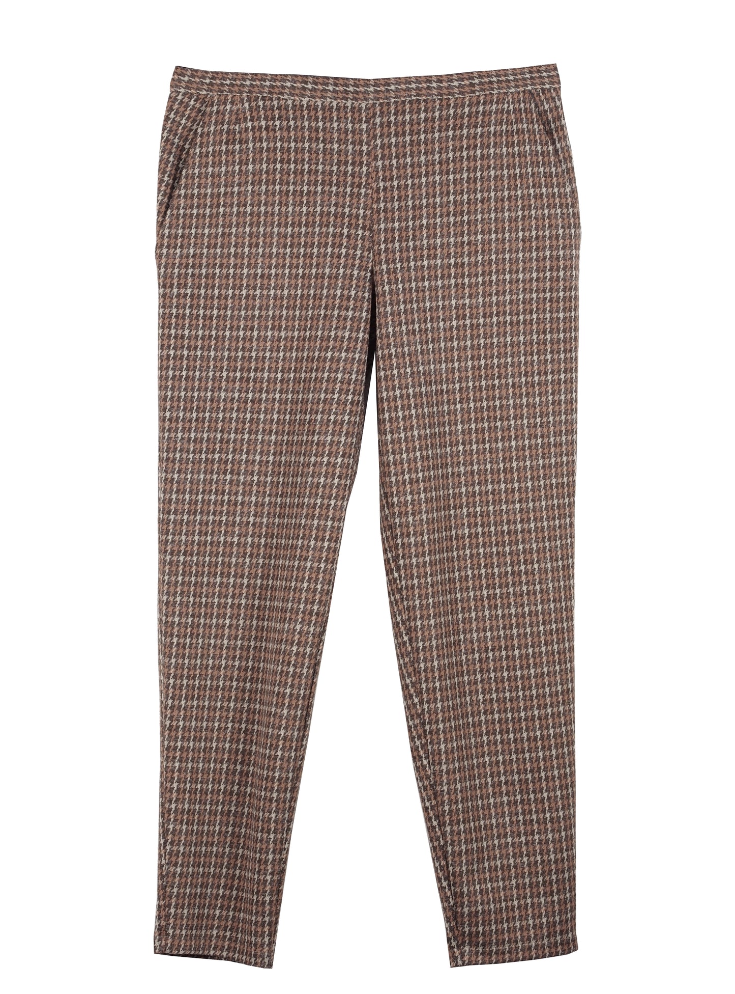 HIGH WAIST HOUNDSTOOTH PANTS