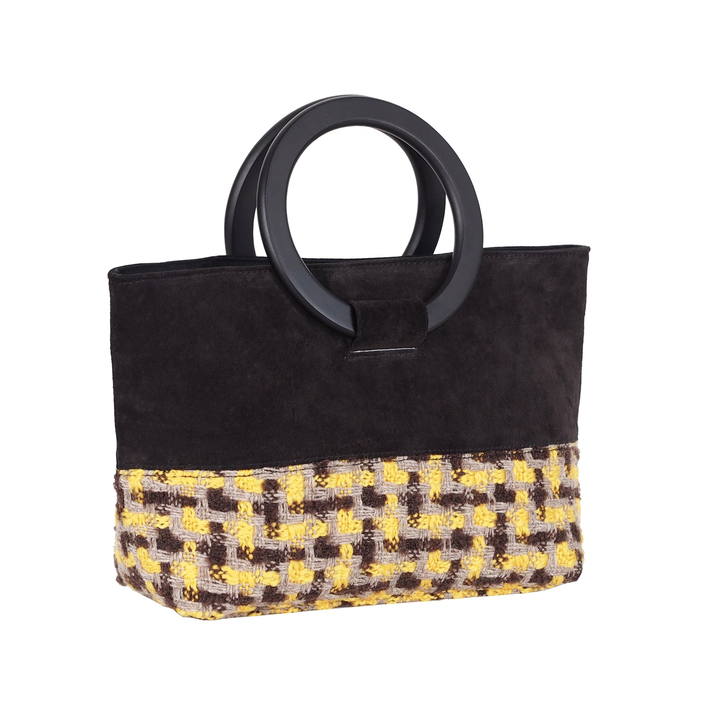 HANDBAG WITH ROUND HANDLES