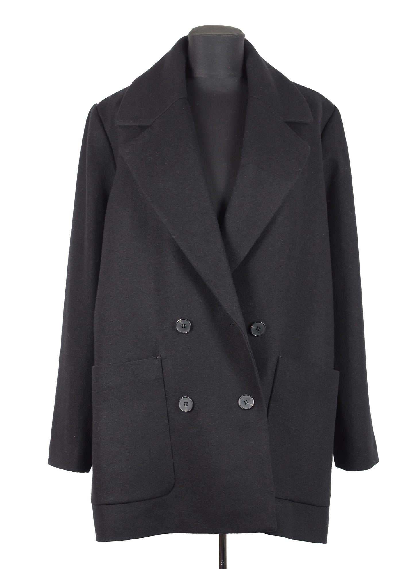 DOUBLE BREASTED WOOL COAT