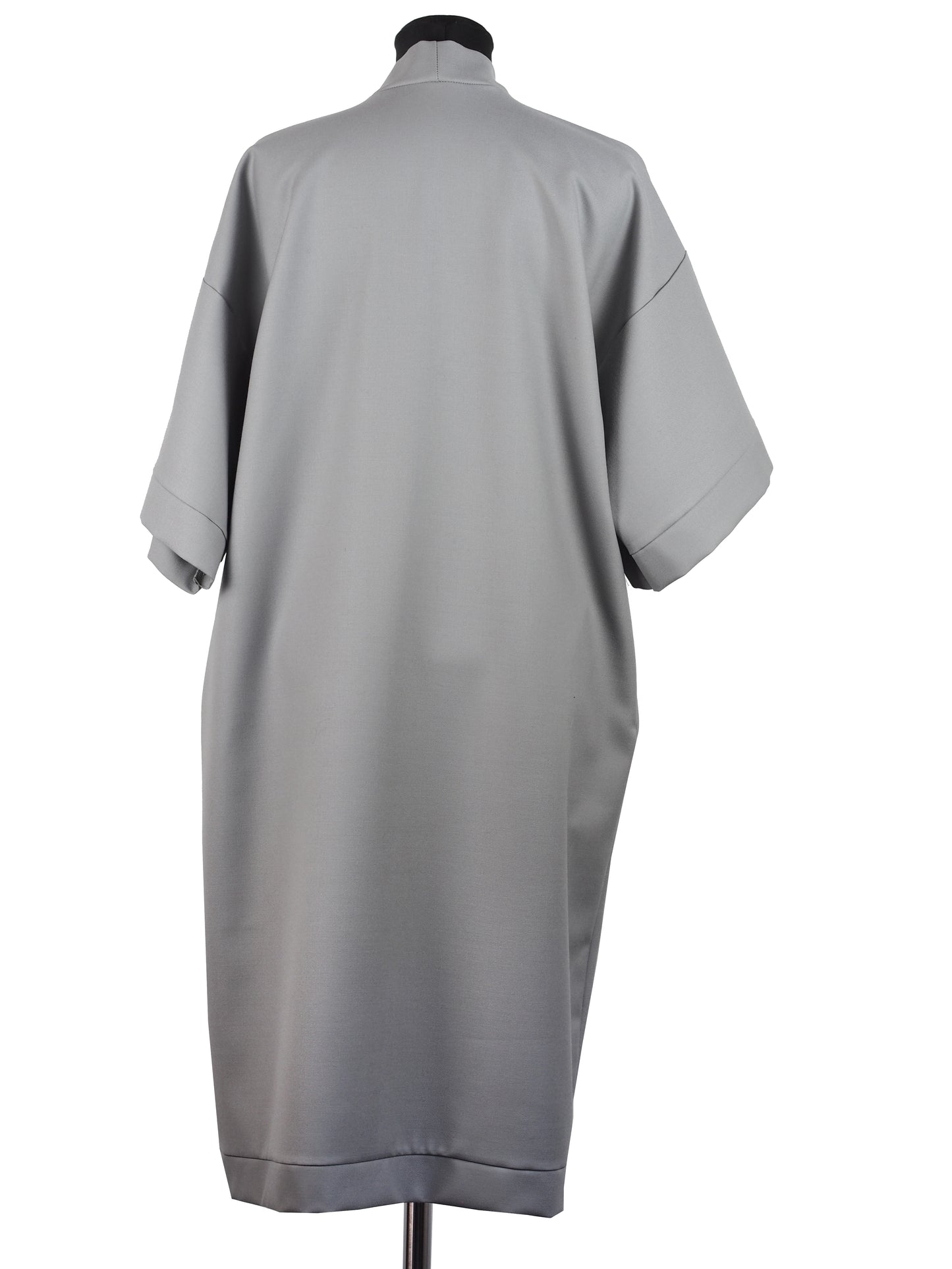 GREY WOOL KIMONO
