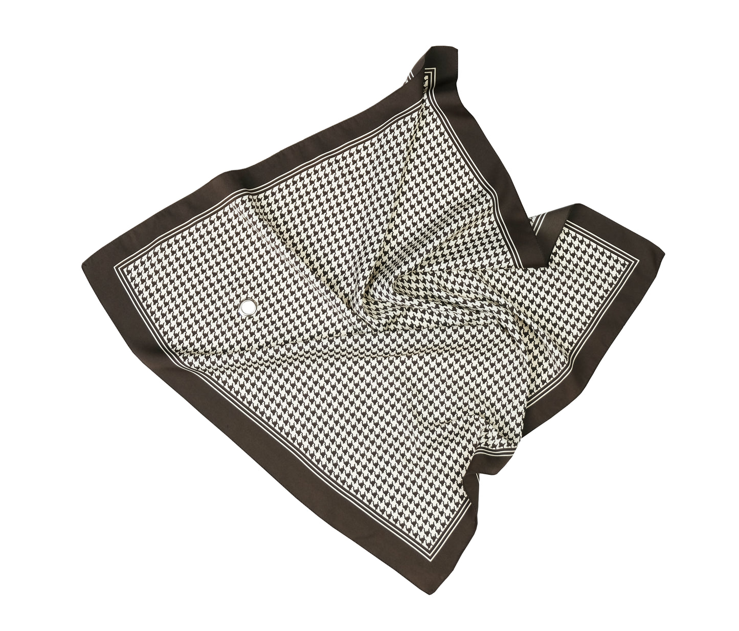 HOUNDSTOOTH BANDANA WITH EYELET