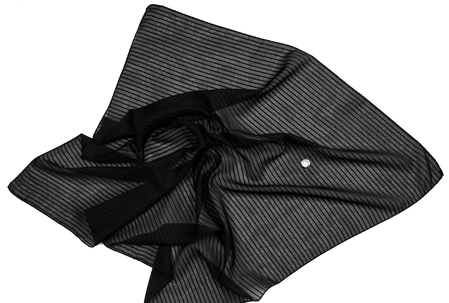 STRIPED BANDANA WITH EYELET