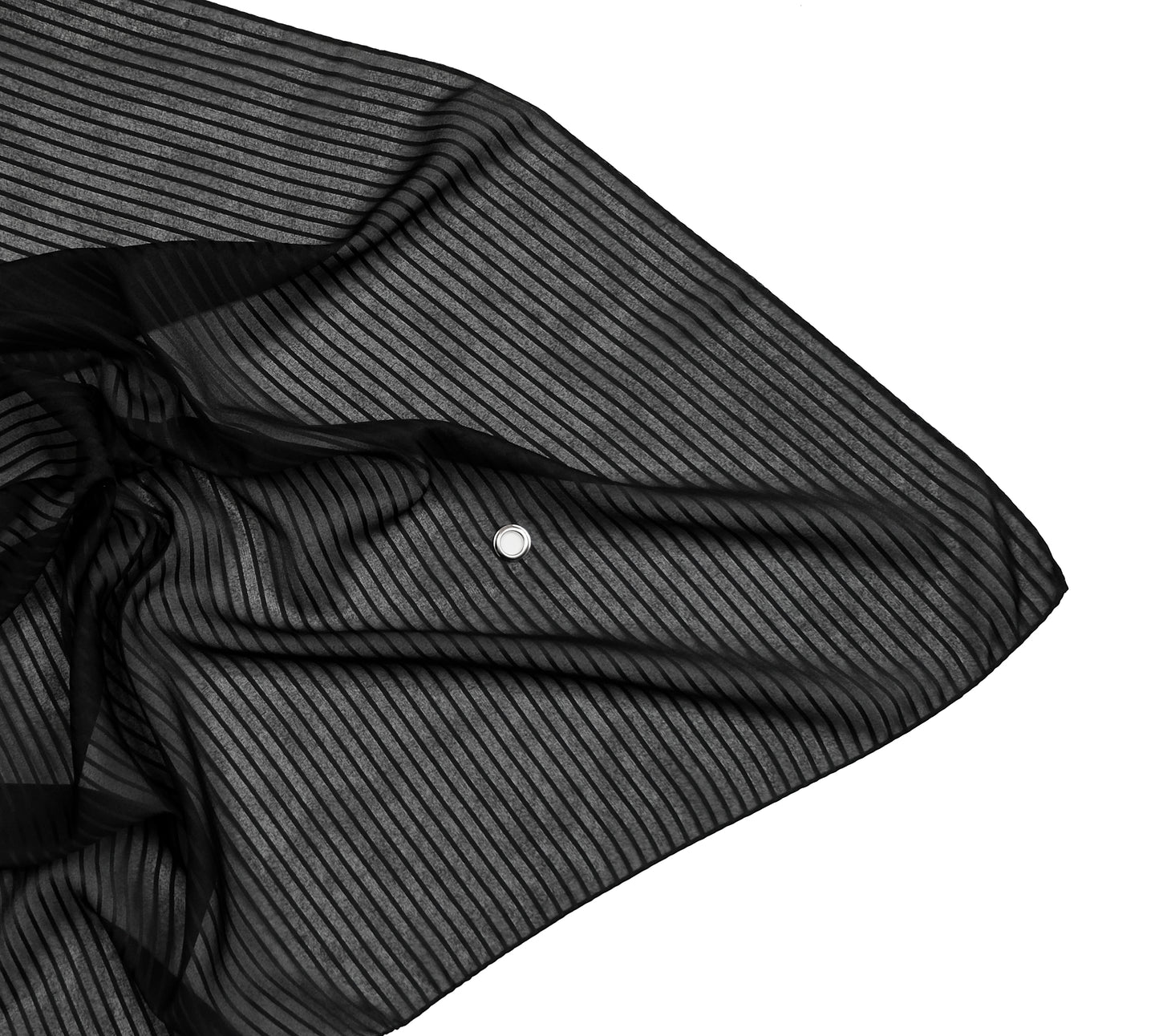 STRIPED BANDANA WITH EYELET
