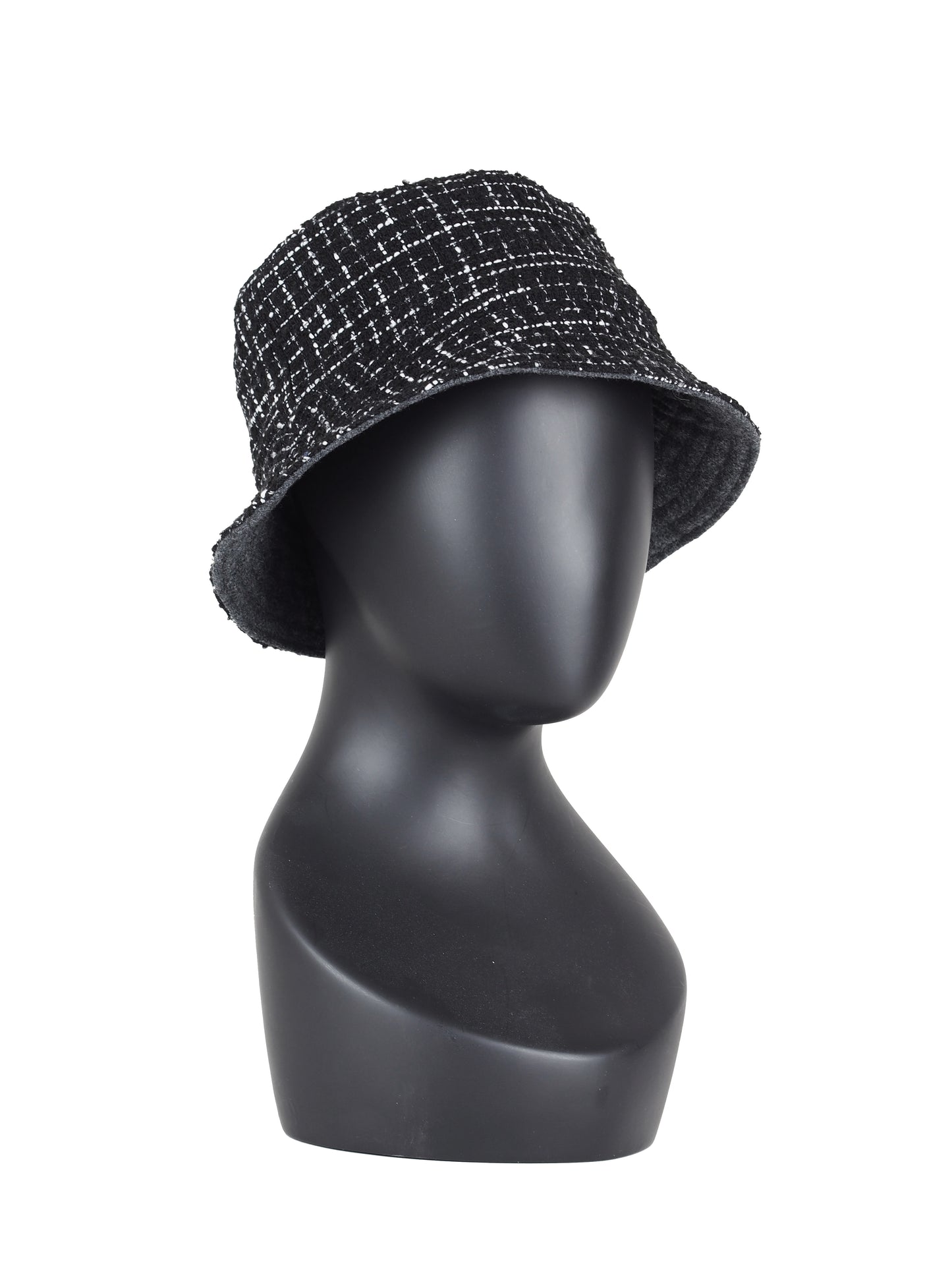 UPCYCLED BOUCLÉ BUCKET HAT