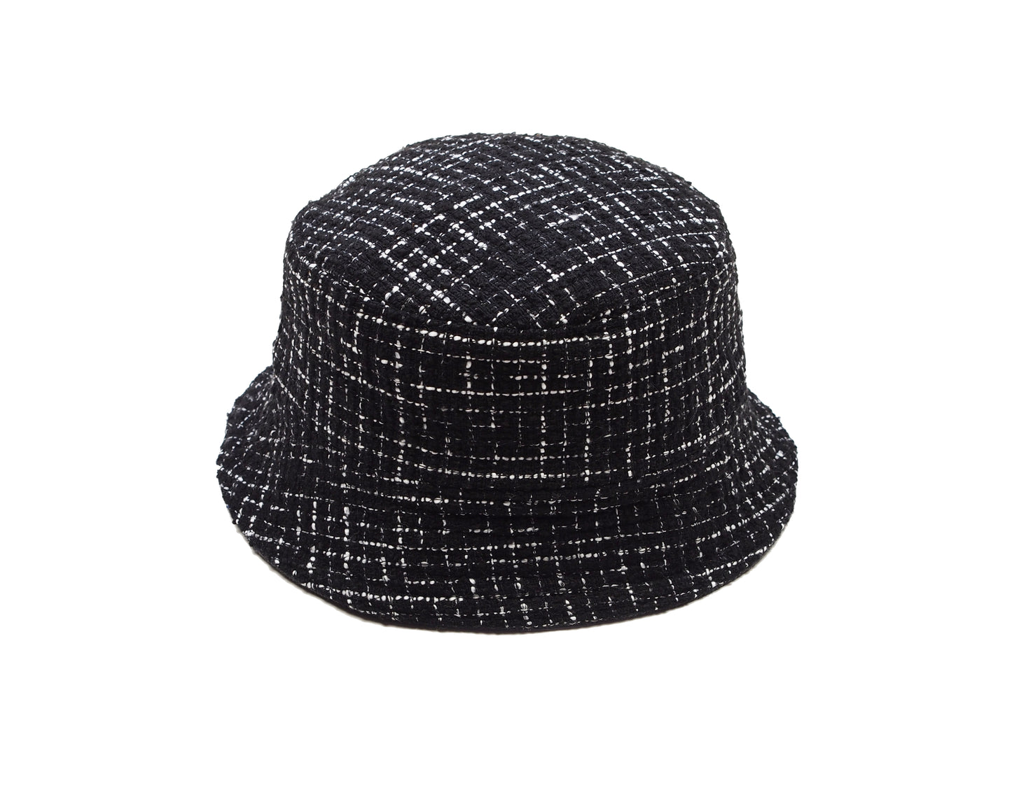 UPCYCLED BOUCLÉ BUCKET HAT