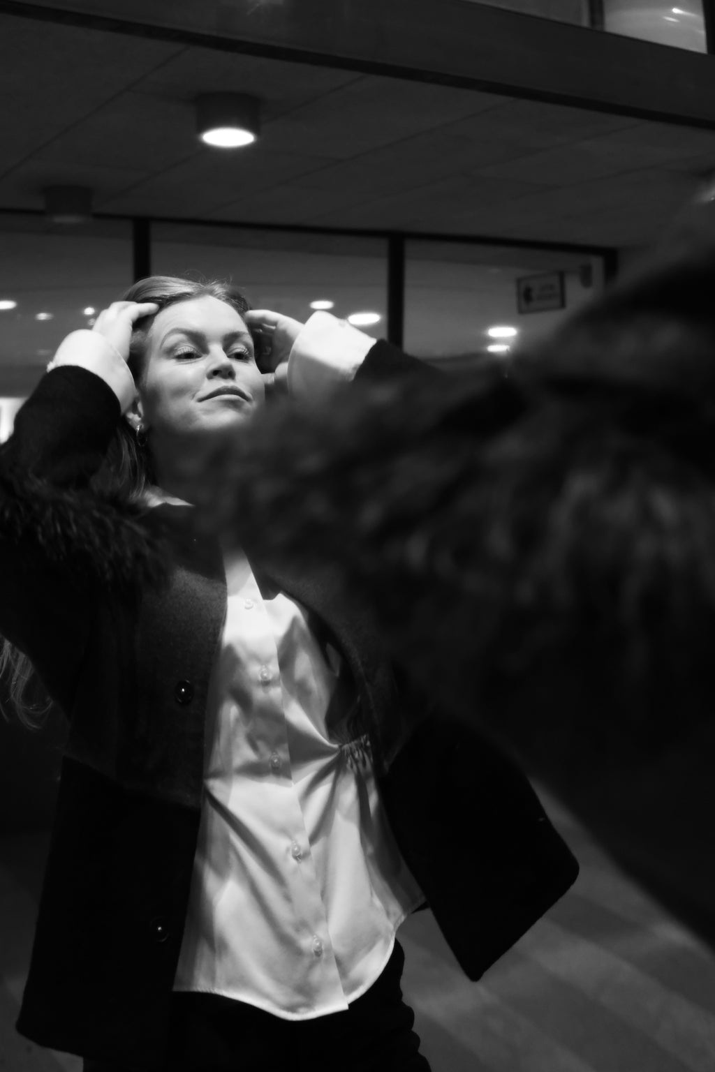 COLOR BLOCKING WOOL JACKET