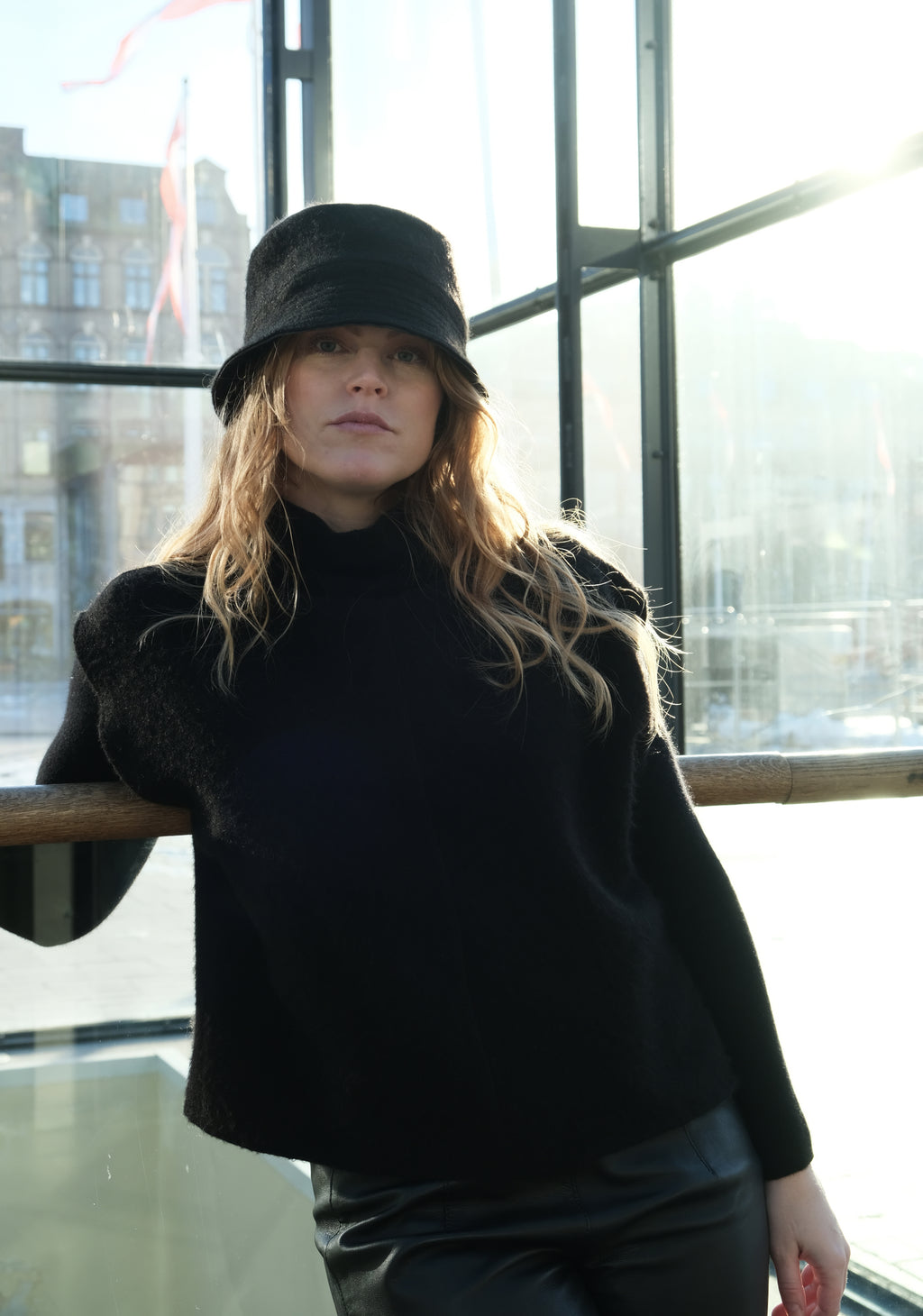 HIGH NECK WOOL ALPACA VEST