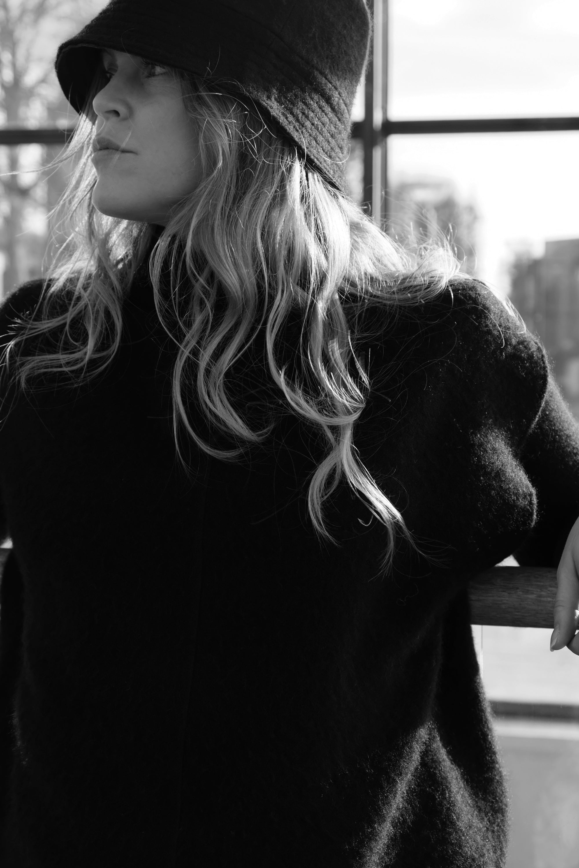 HIGH NECK WOOL ALPACA VEST