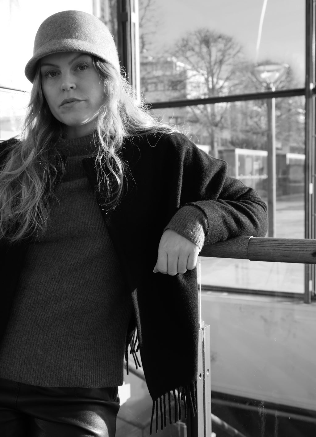 UPCYCLED BLACK FRINGE JACKET