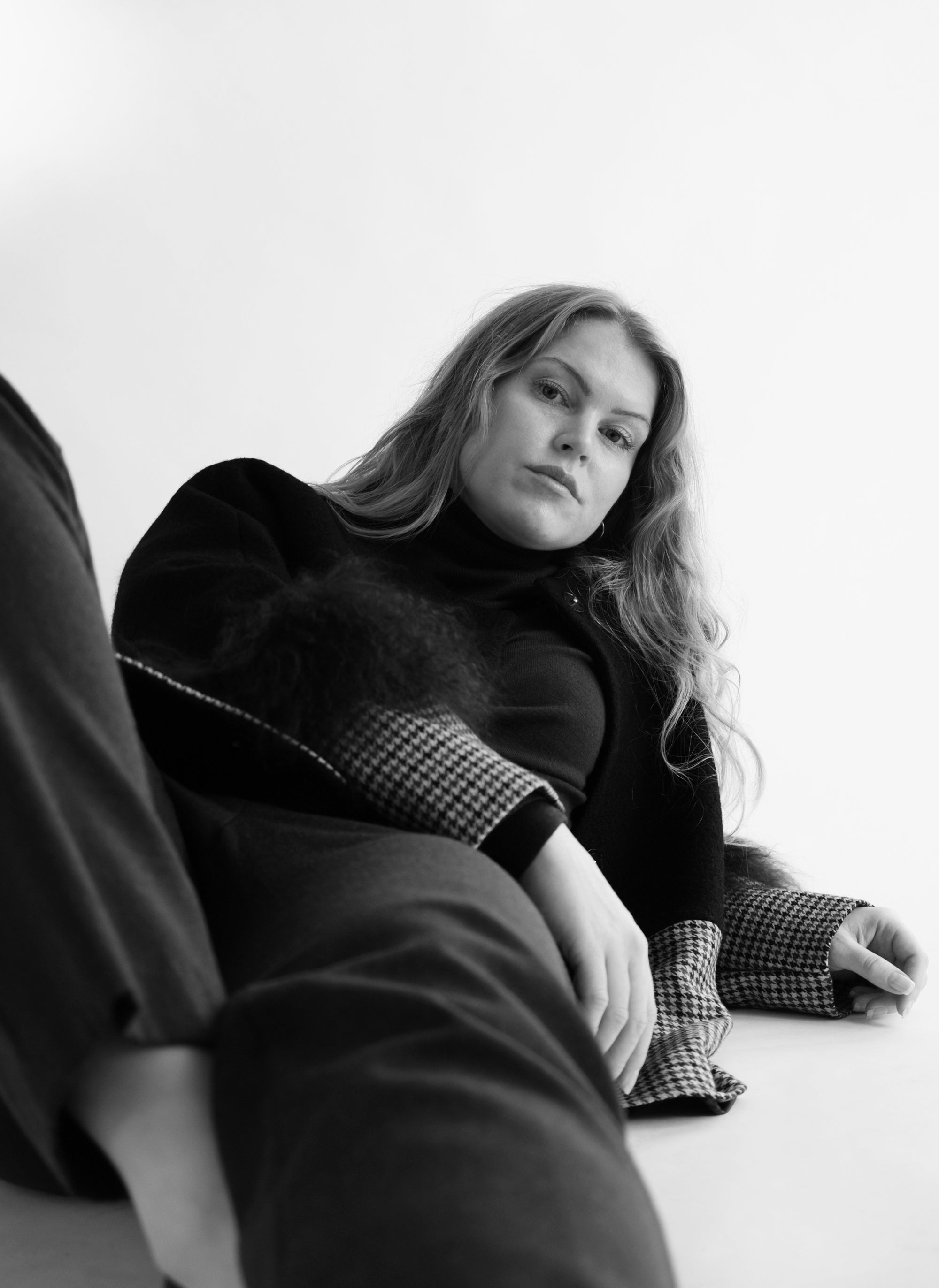 COLOR BLOCKING WOOL JACKET