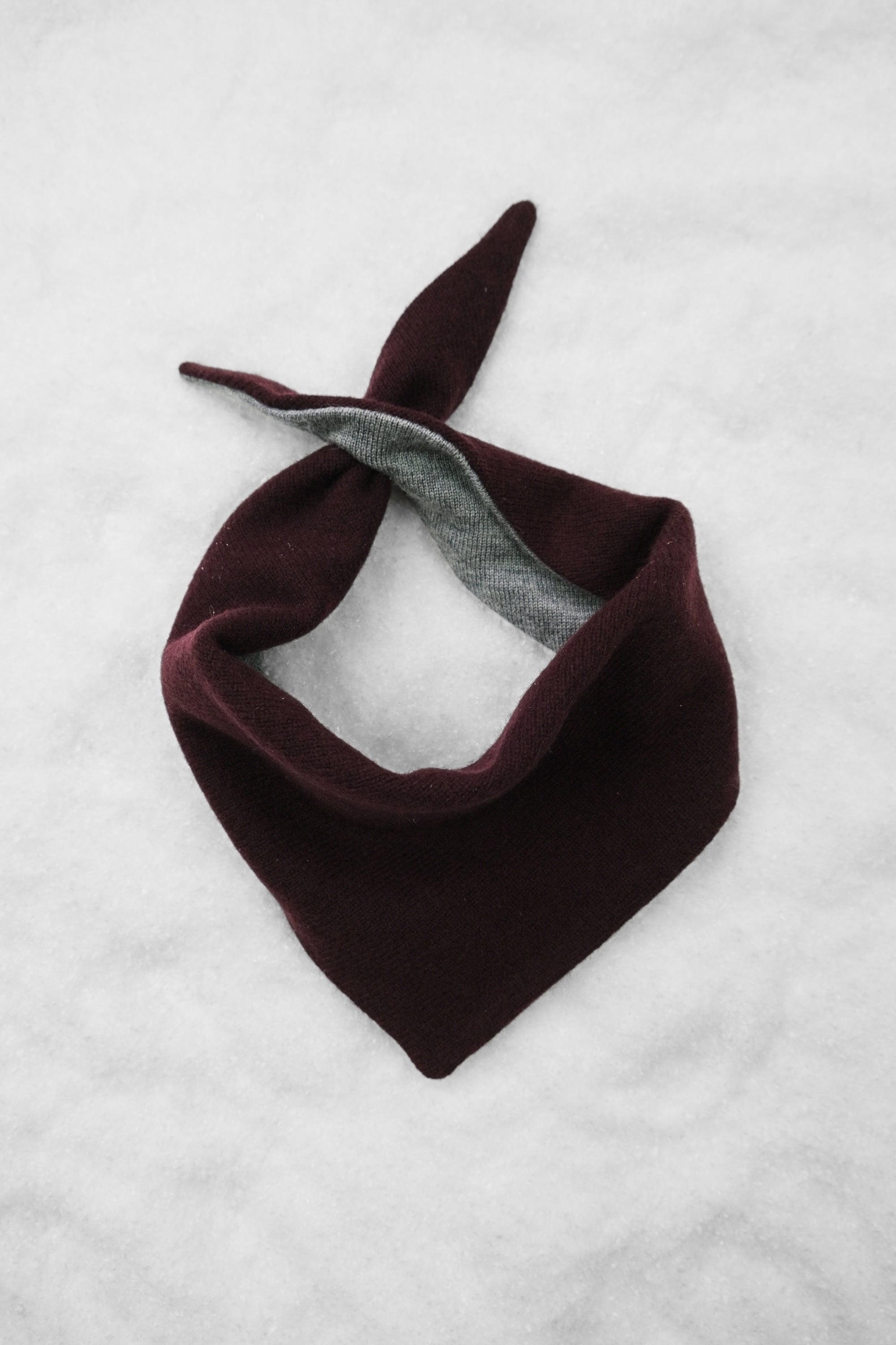 WOOL TRIANGLE BANDANA SCARF