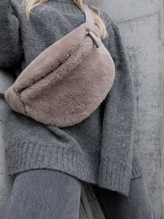 SHEARLING BUM BAG