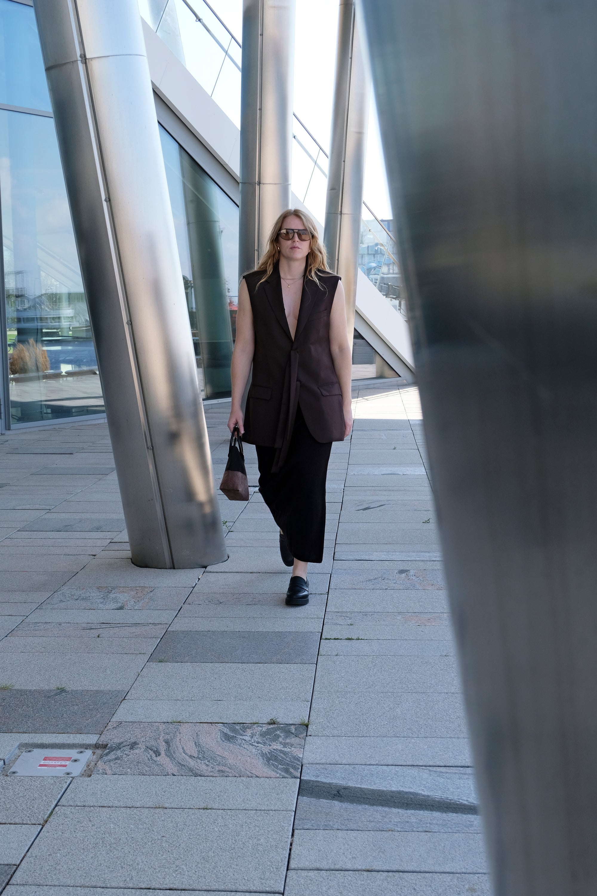 UPCYCLED BROWN WOOL WAISTCOAT