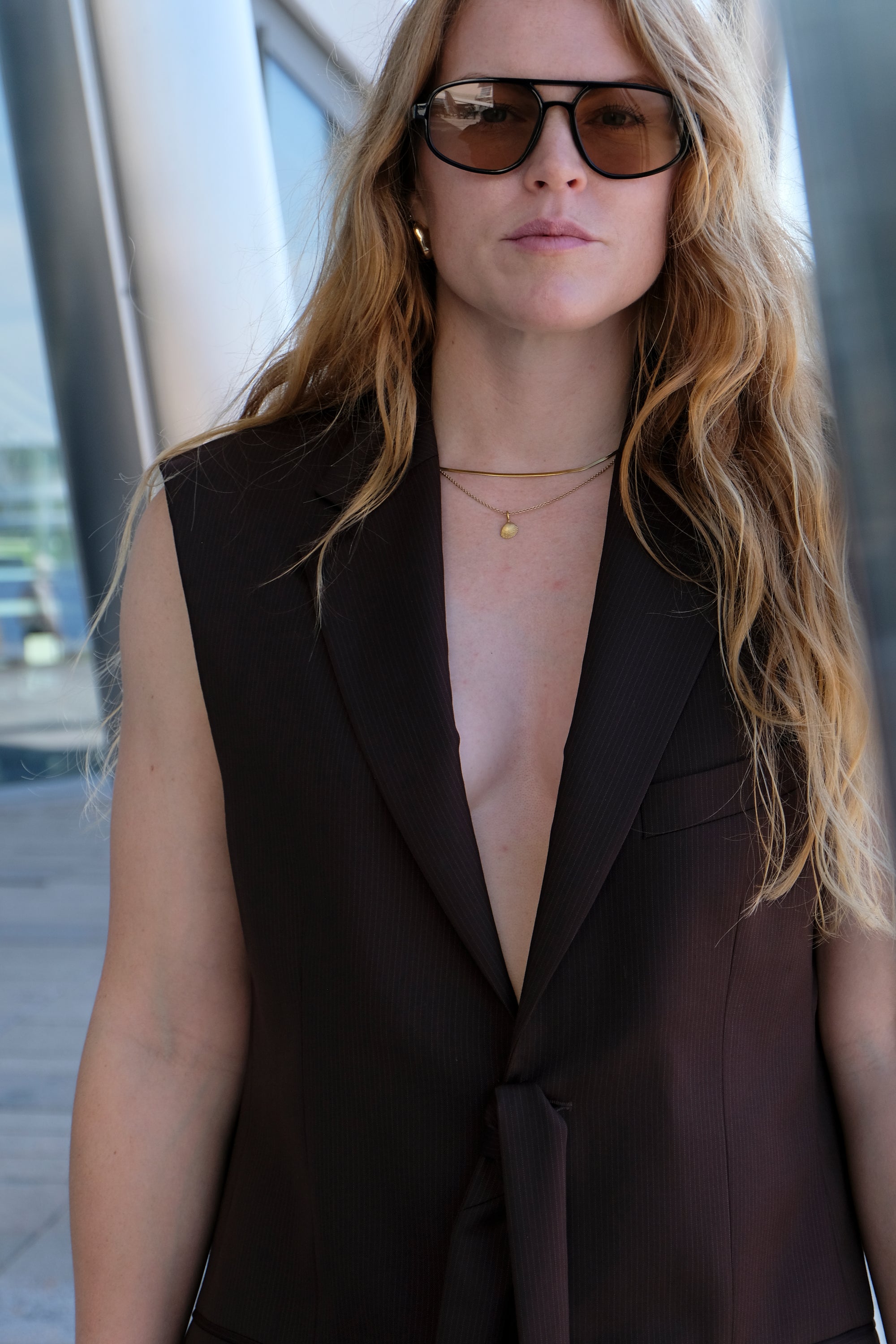 UPCYCLED BROWN WOOL WAISTCOAT