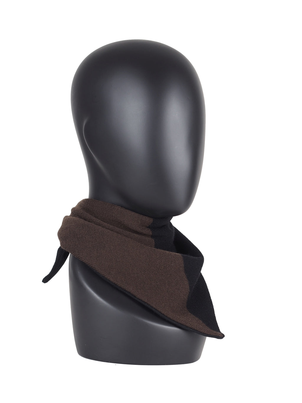 COLOR-BLOCKING WOOL TRIANGLE BANDANA SCARF