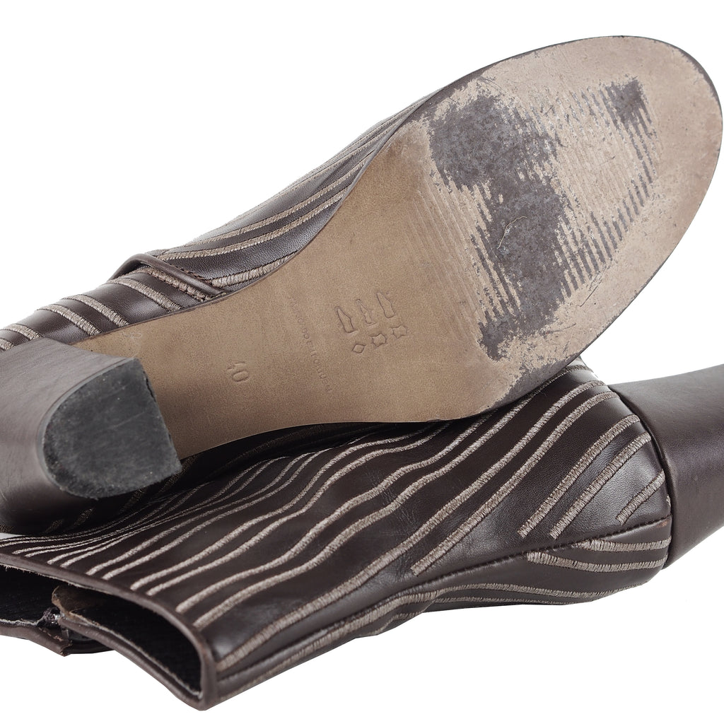 BROWN ANKLE BOOTS