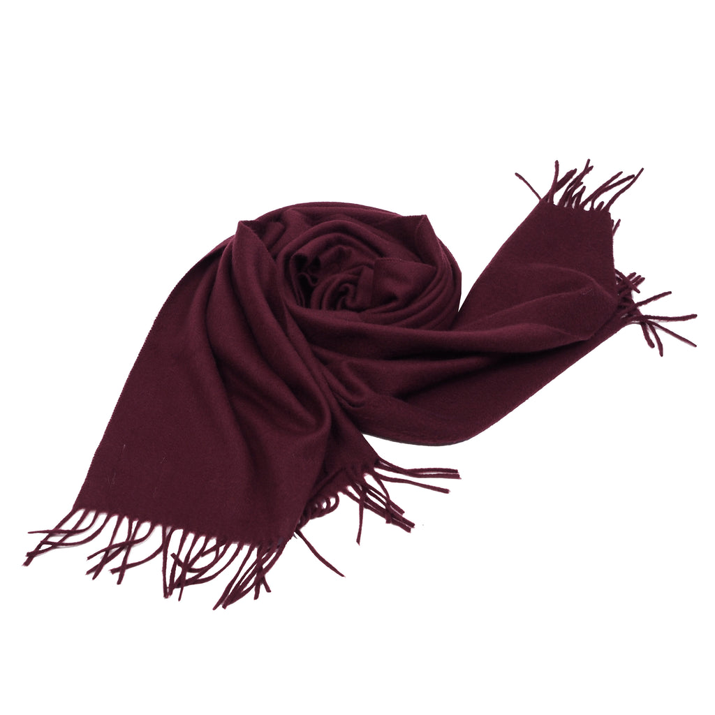 BURGUNDY CASHMERE SCARF