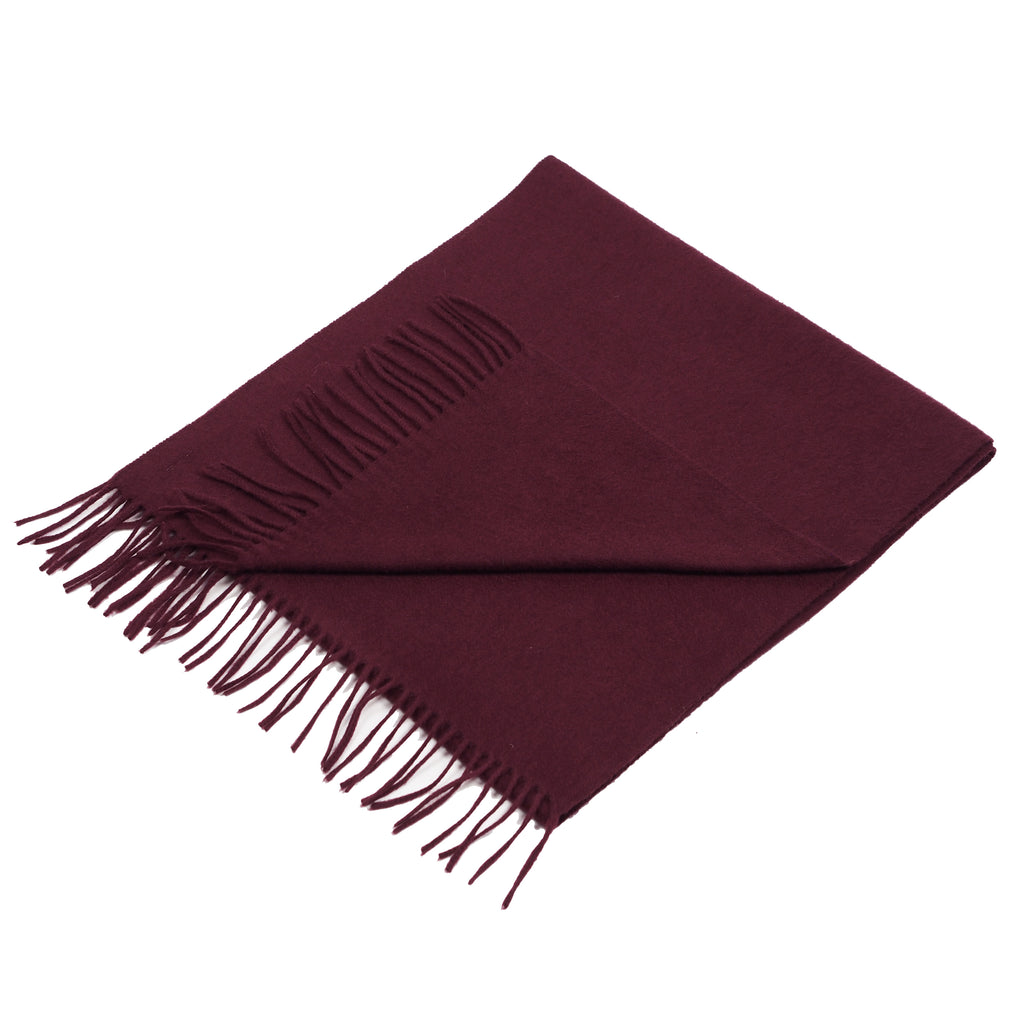 BURGUNDY CASHMERE SCARF