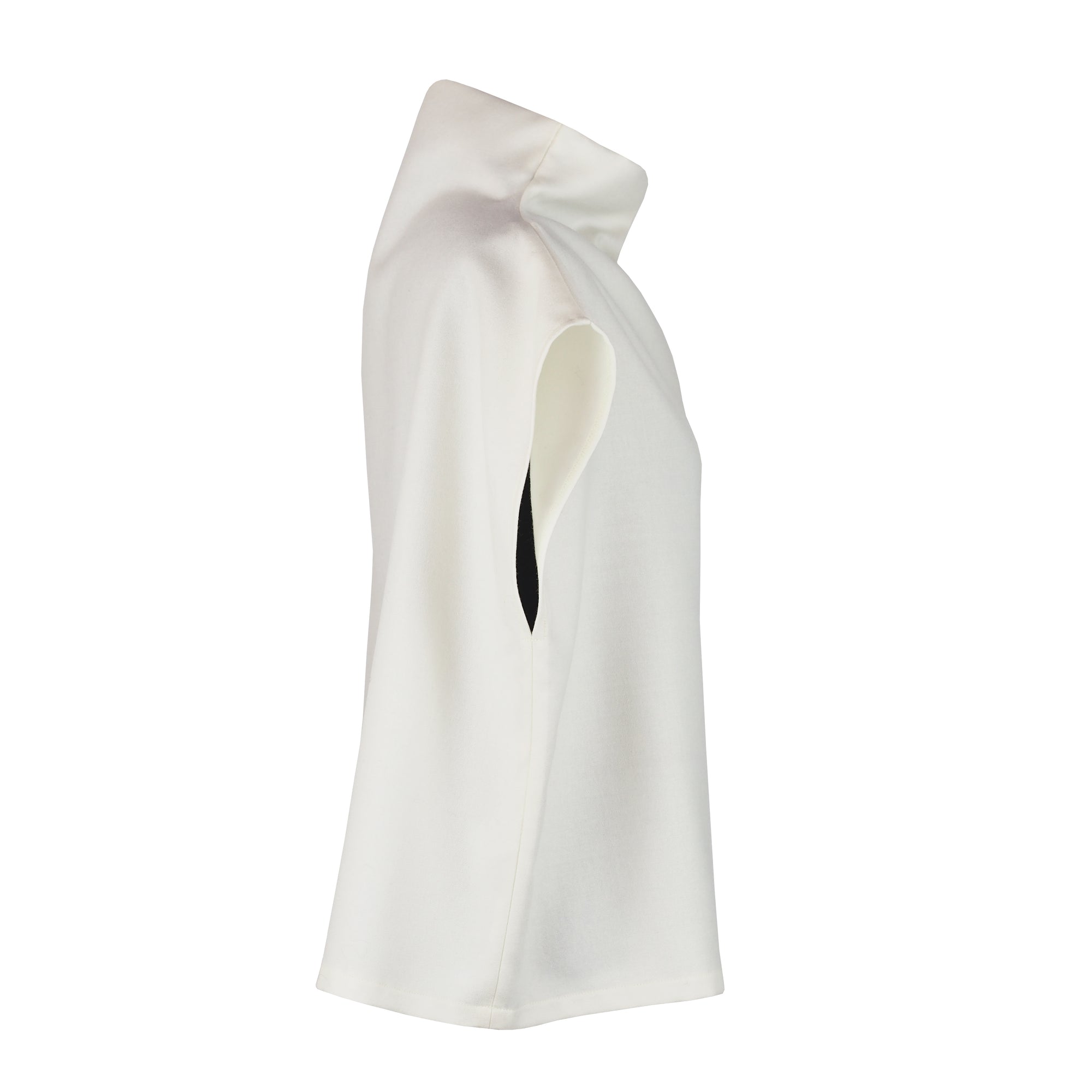 HIGH NECK WOOL VEST