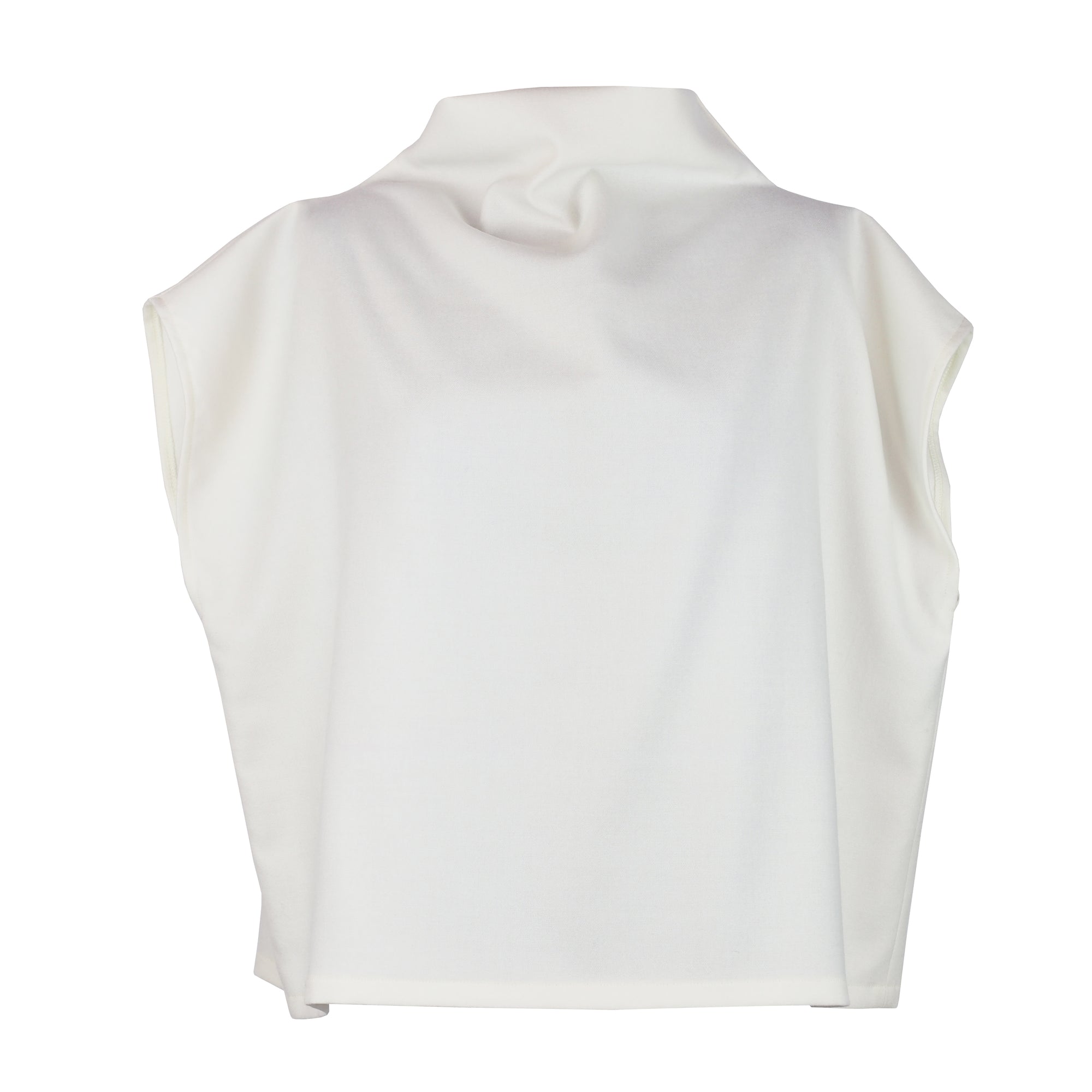 HIGH NECK WOOL VEST
