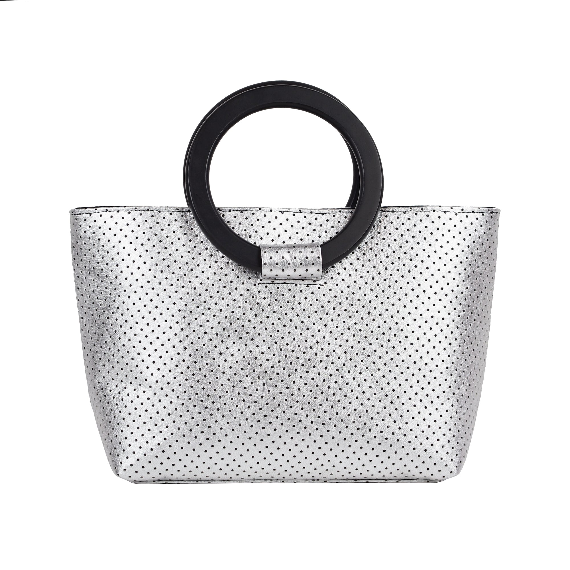 LASER CUT LEATHER STATEMENT BAG